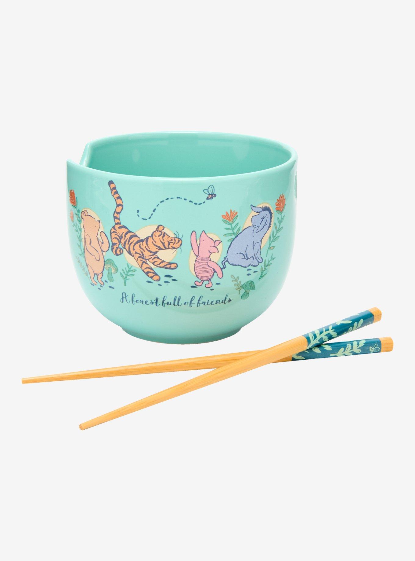 Disney Winnie the Pooh Classic Floral Ramen Set, , alternate