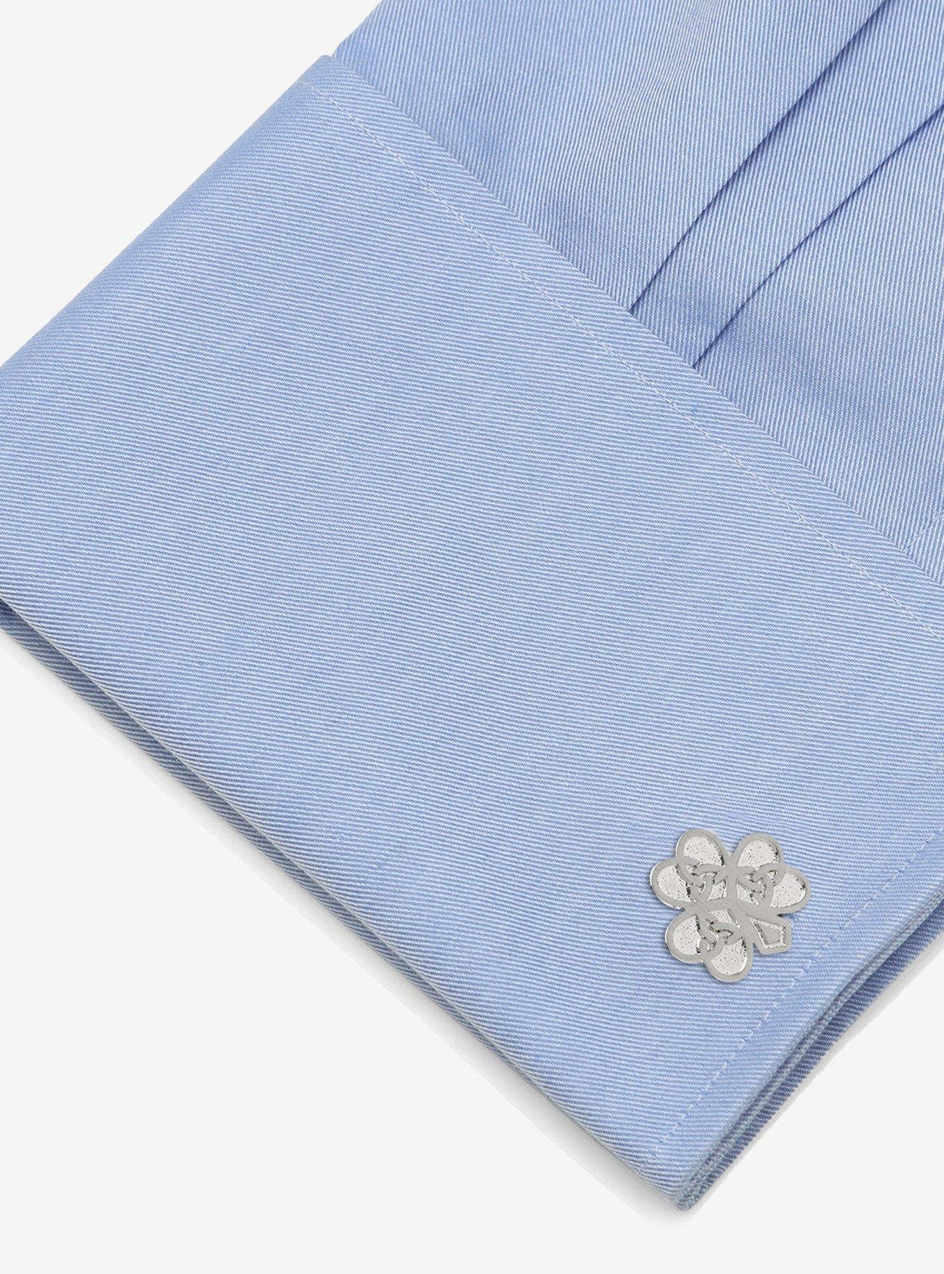 Celtic Knot Shamrock Cufflinks, , alternate