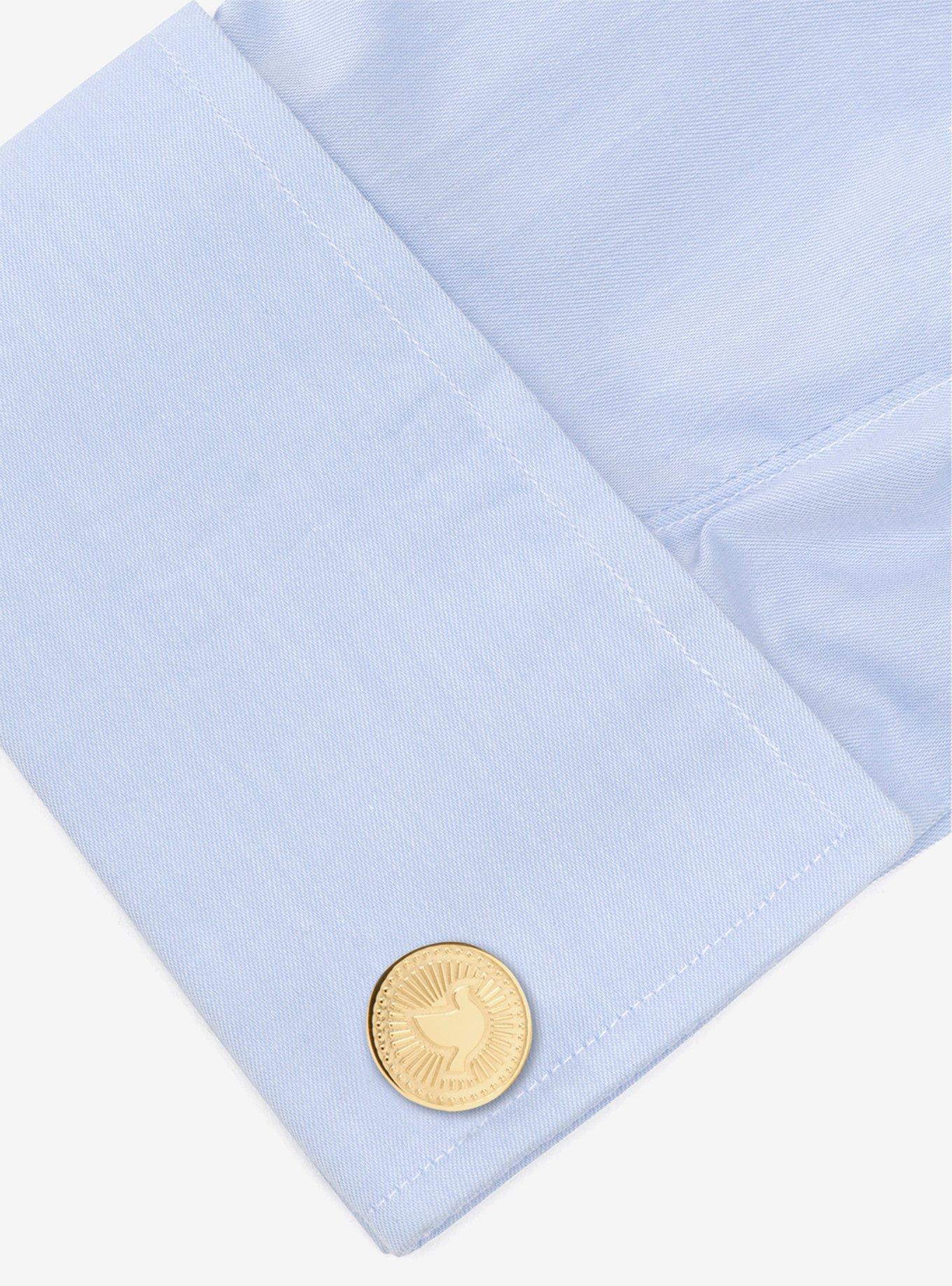 Gold Dove Radial Cufflinks, , alternate