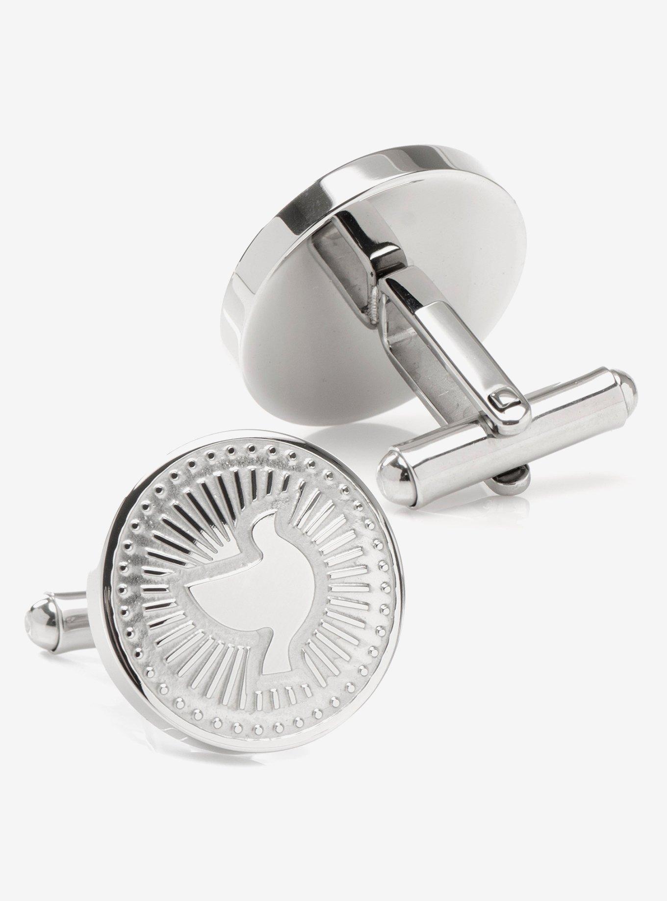 Silver Dove Radial Cufflinks, , hi-res