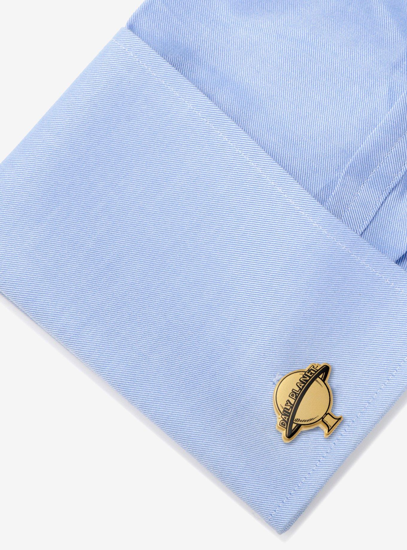 DC Comics Superman Daily Planet Gold Cufflinks, , alternate