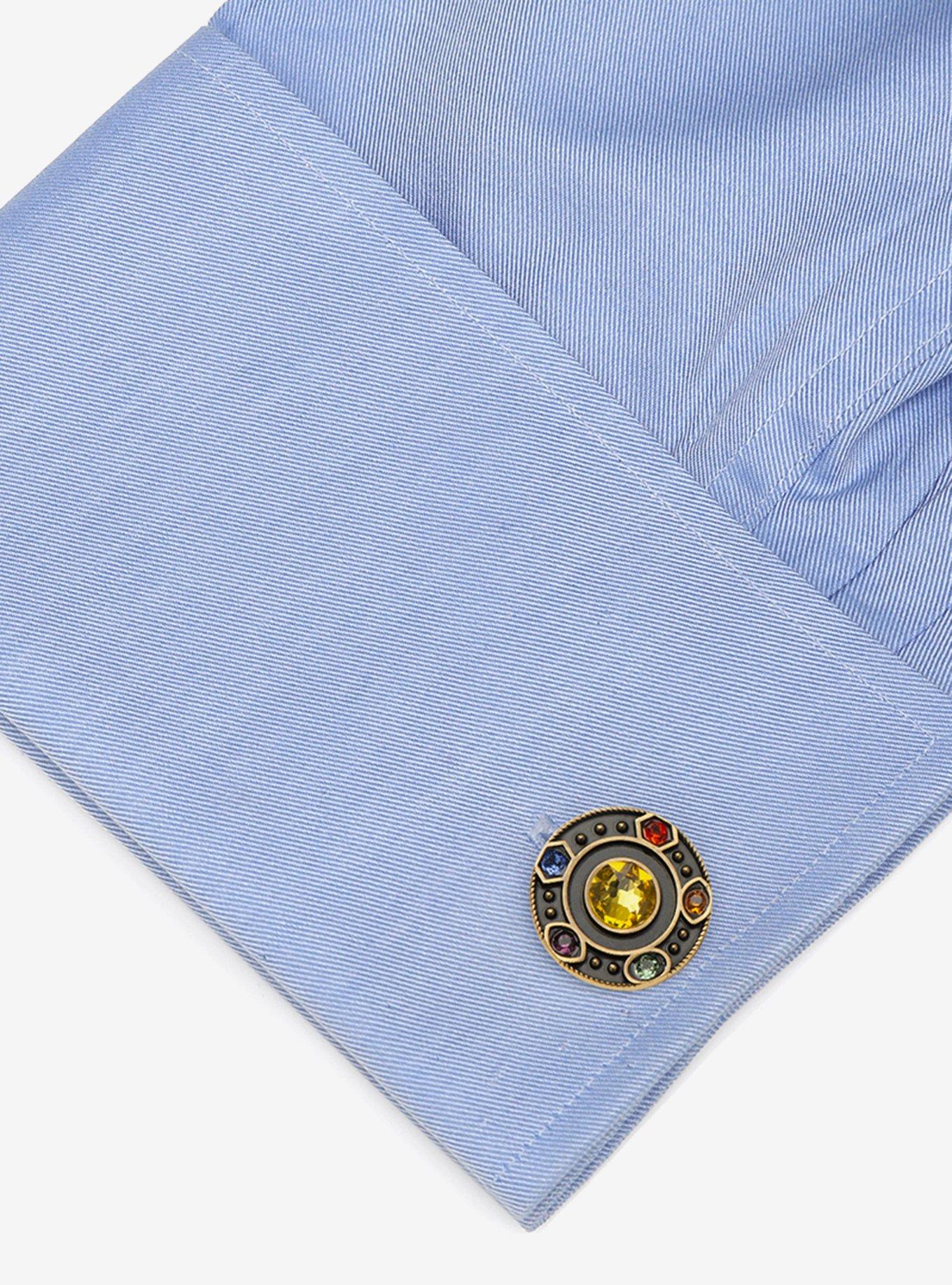 Marvel Avengers Infinity Stones Antique Gold Cufflinks, , alternate