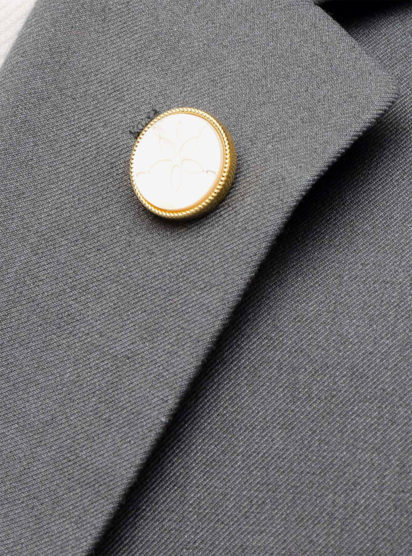 Sand Dollar Lapel Pin, , alternate