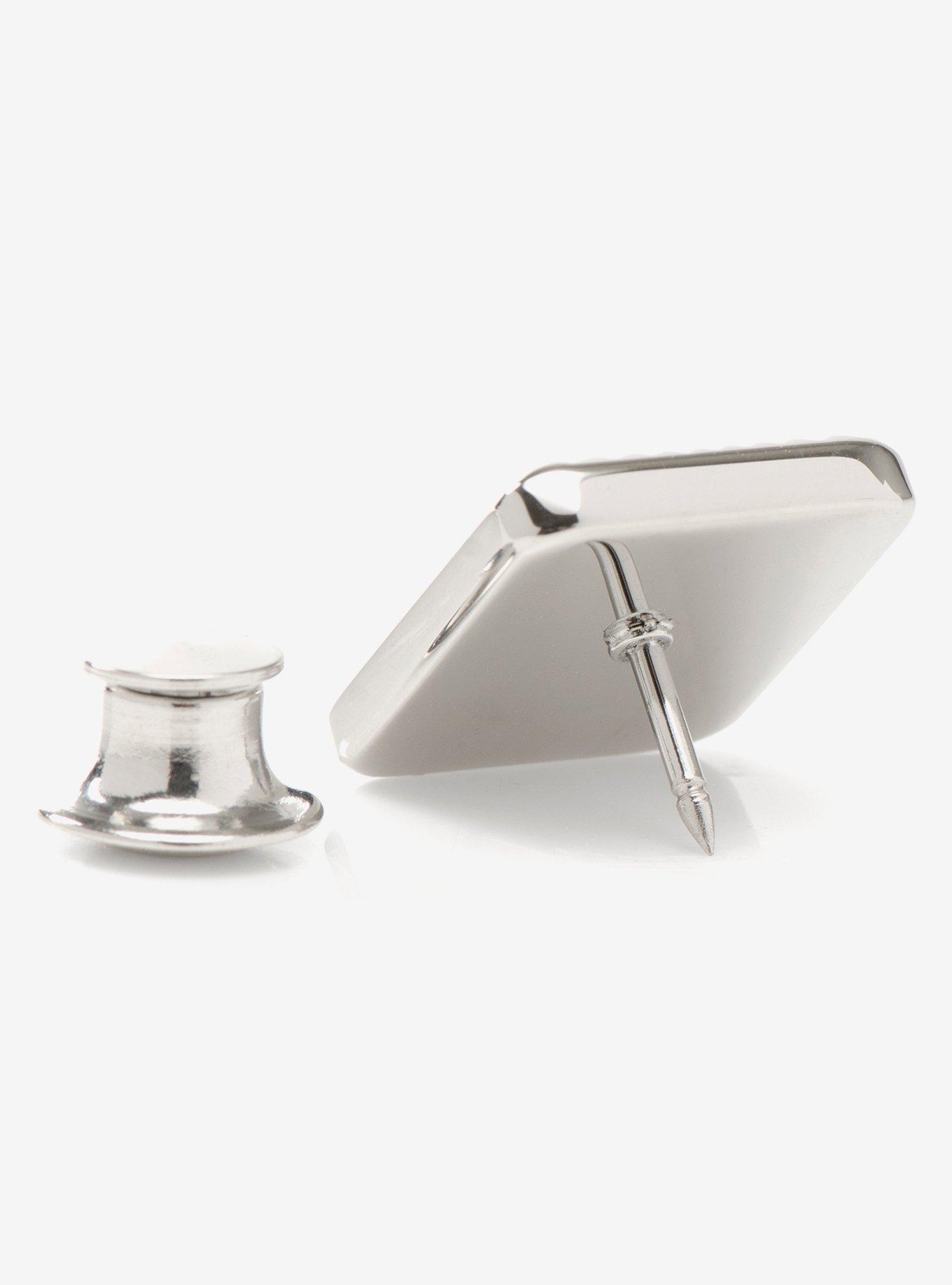 Stainless Steel Radiant Cross Lapel Pin, , alternate