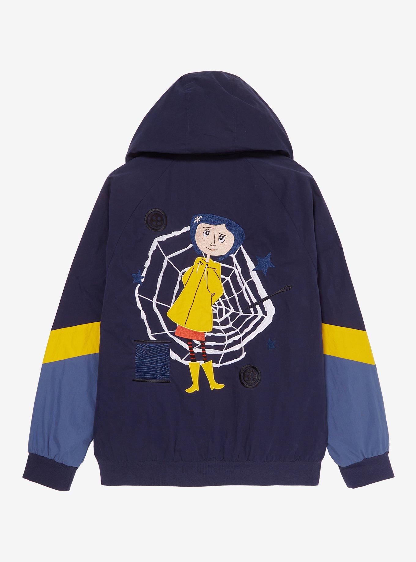 Coraline Colorblock Women's Windbreaker — BoxLunch Exclusive, DARK BLUE, alternate