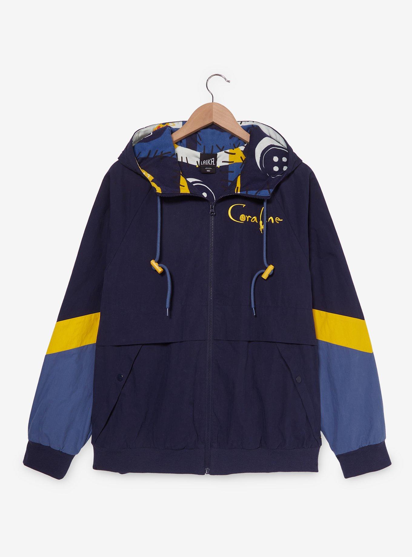 Coraline Colorblock Women's Windbreaker — BoxLunch Exclusive, DARK BLUE, alternate
