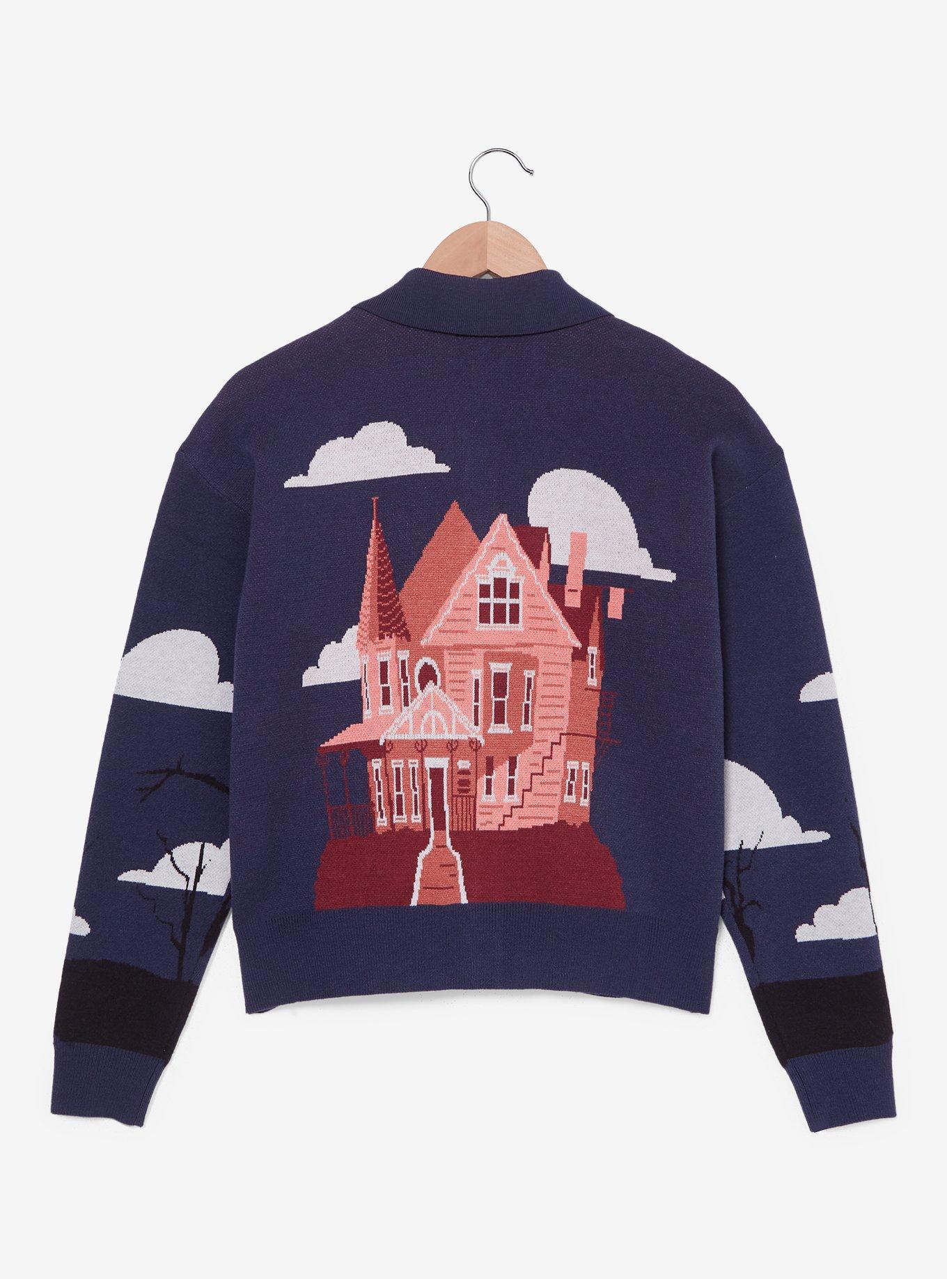 Coraline Clouds Scenic Women's Cardigan — BoxLunch Exclusive, DARK BLUE, alternate