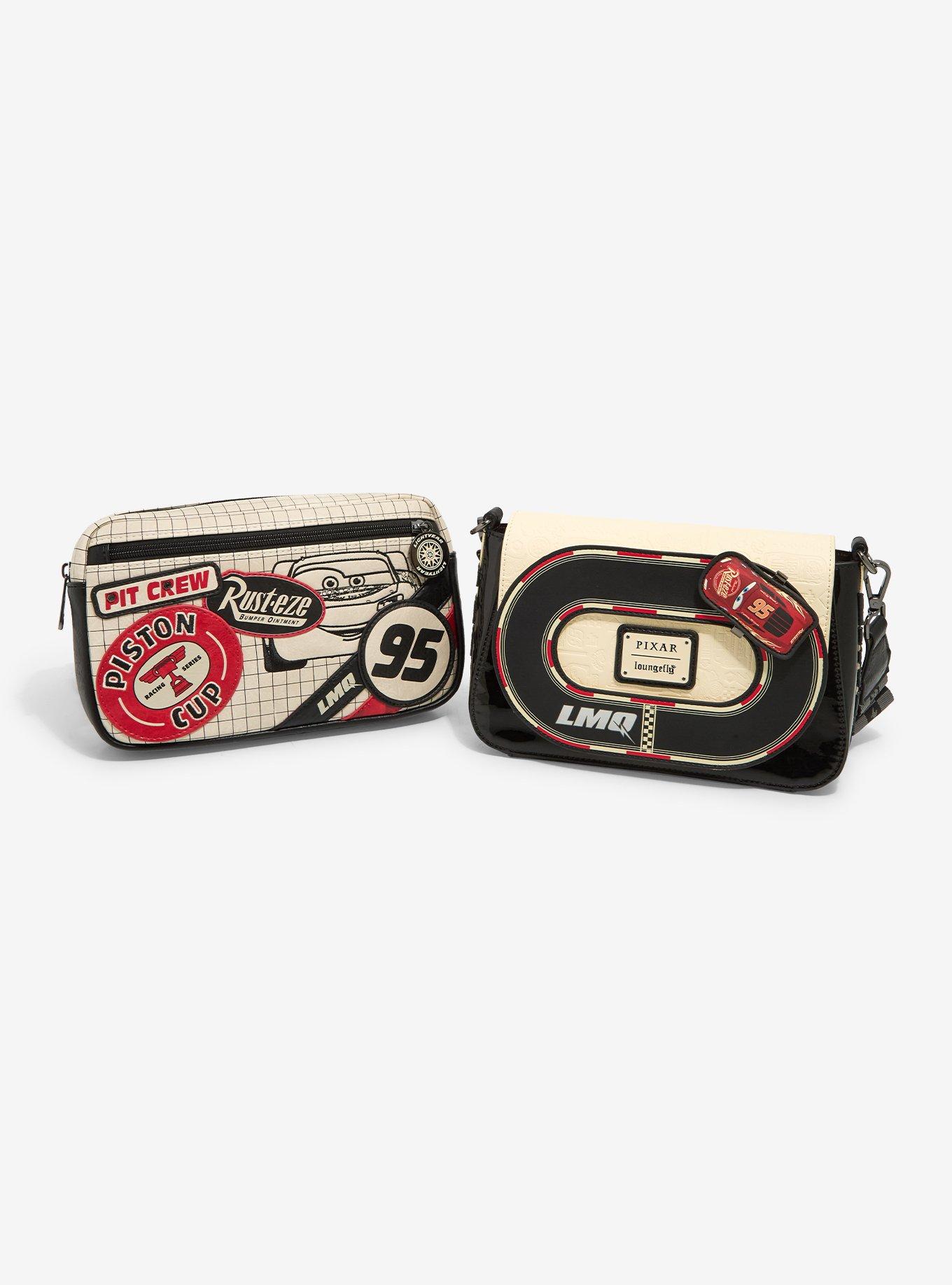 Loungefly Disney Pixar Cars Lightning McQueen Racetrack Crossbody Bag, , alternate