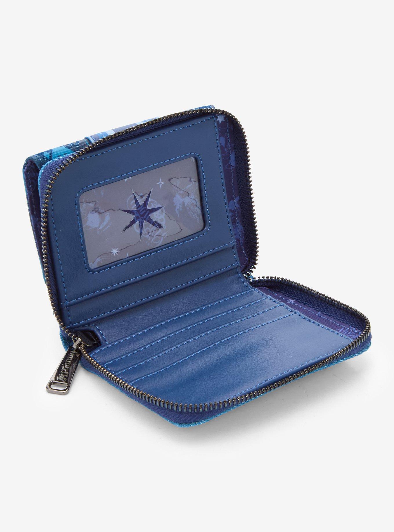 Loungefly Harry Potter Hogwarts Denim Mini Wallet, , alternate