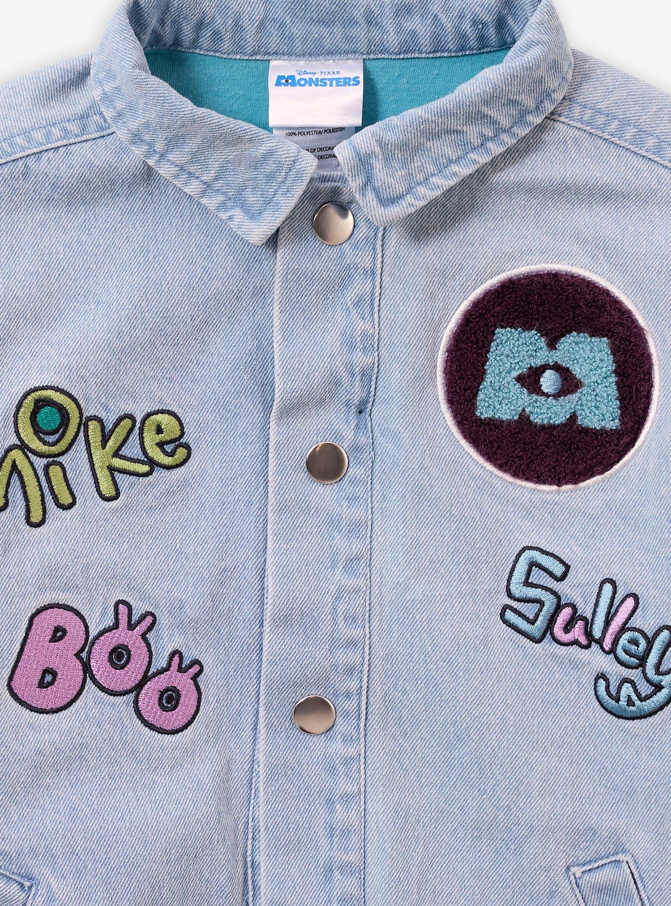 Disney Pixar Monsters, Inc. Patches Toddler Denim Jacket - BoxLunch Exclusive, DENIM, alternate