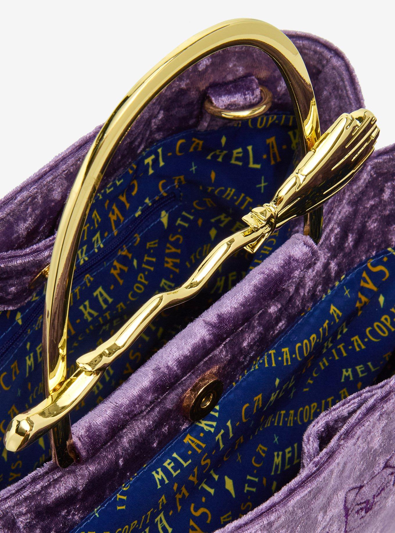 Loungefly Disney Hocus Pocus Binx Broomstick Satchel Bag, , alternate
