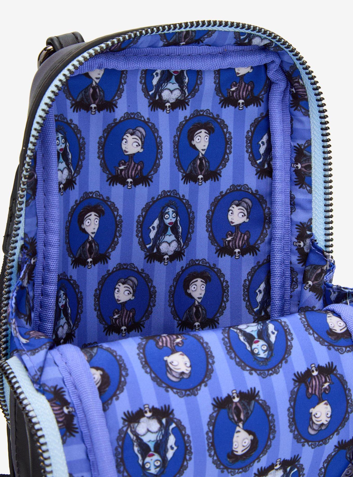Loungefly Corpse Bride Character Stripe Crossbody Bag With Coin Purse, , alternate