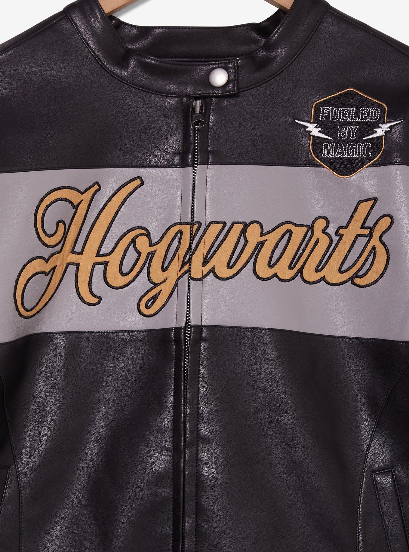 Harry Potter Hogwarts Moto Faux Leather Jacket Plus Size, , hi-res