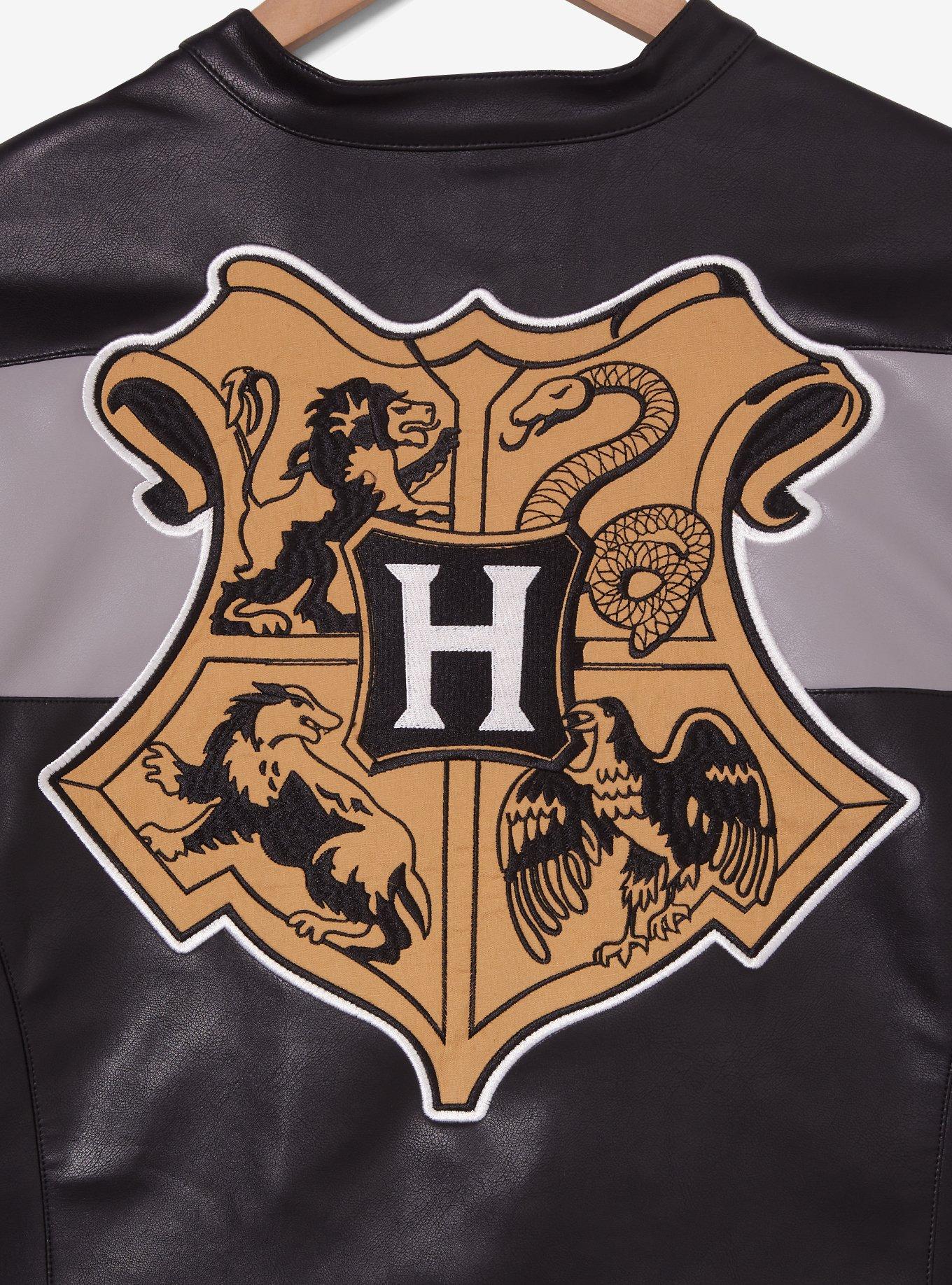 Harry Potter Hogwarts Moto Faux Leather Jacket Plus Size, MULTI, alternate