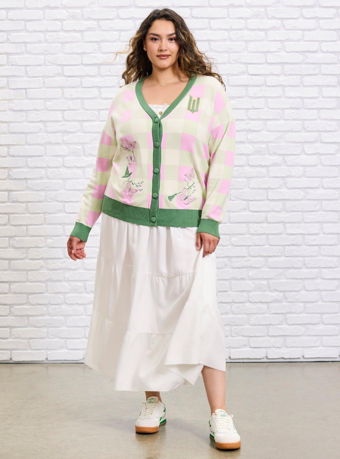 Her Universe Wicked Checkered Cardigan Plus Size Her Universe Exclusive, , hi-res