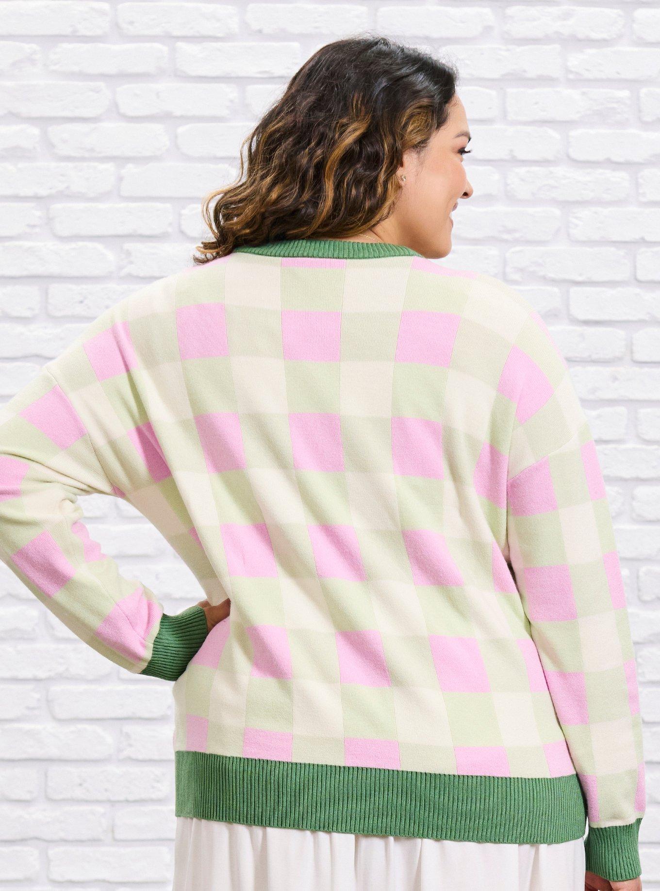 Her Universe Wicked Checkered Cardigan Plus Size Her Universe Exclusive, MULTI, alternate