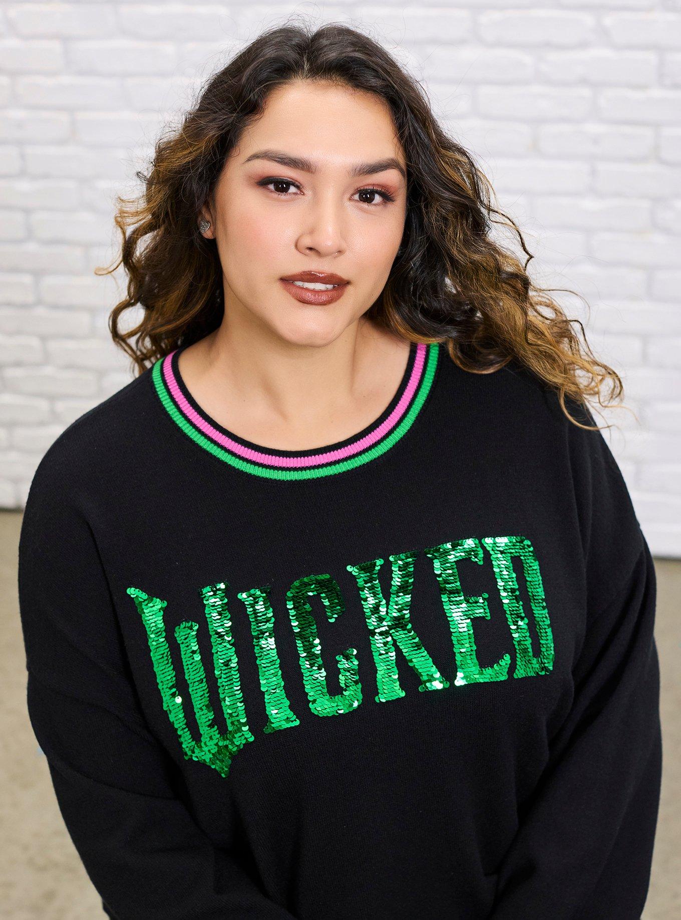 Her Universe Wicked Reversible Sequins Sweater Plus Size Her Universe Exclusive, MULTI, alternate