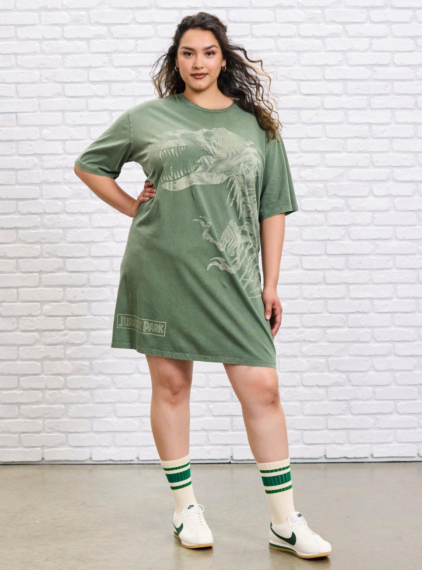 Her Universe Jurassic Park T-Shirt Dress Plus Size Her Universe Exclusive, , hi-res