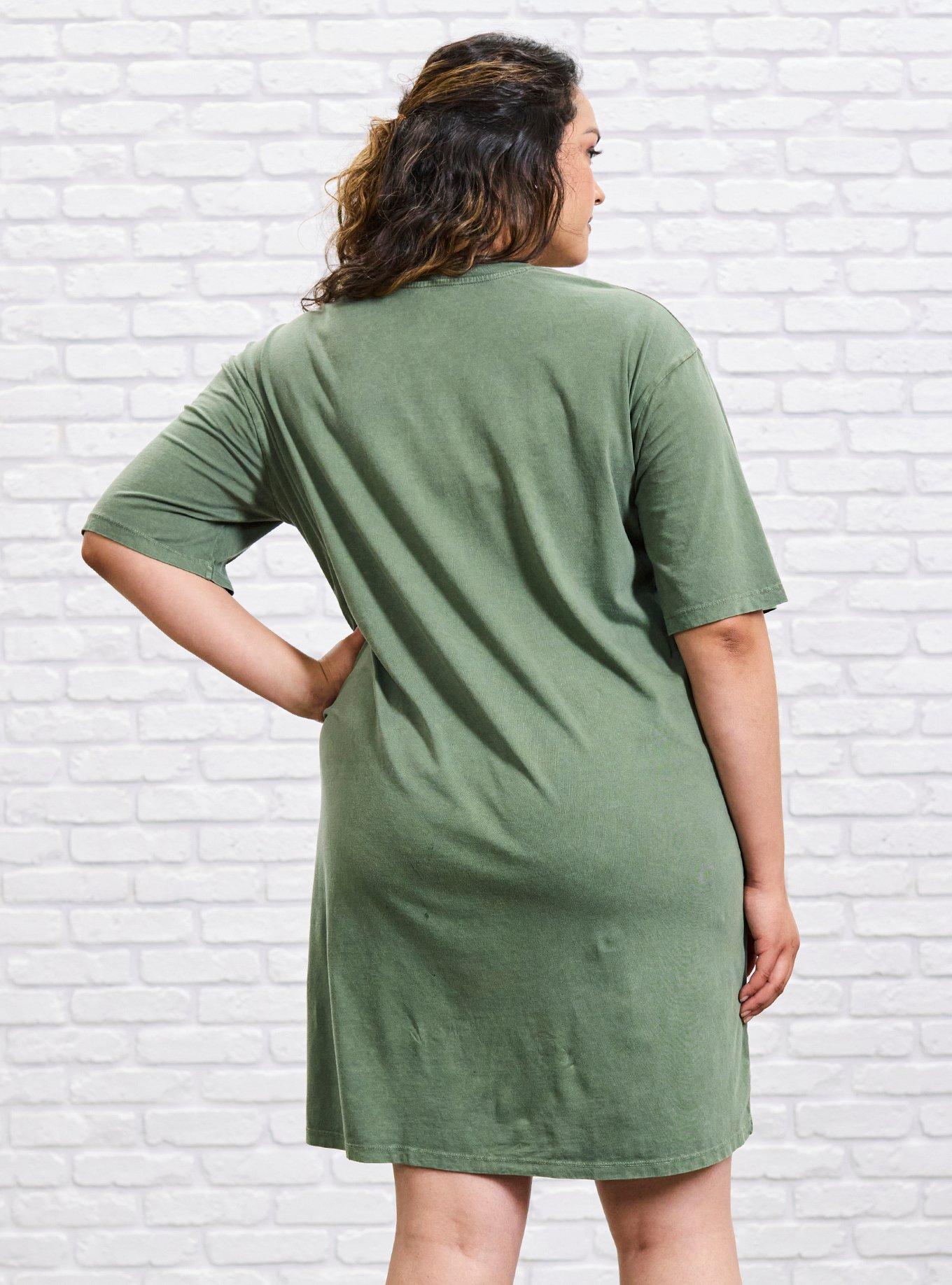 Her Universe Jurassic Park T-Shirt Dress Plus Size Her Universe Exclusive, MULTI, alternate