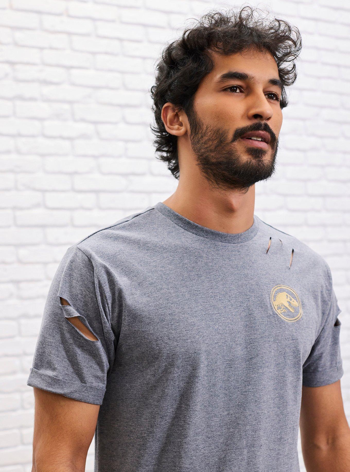 Our Universe Jurassic Park Distressed T-Shirt Our Universe Exclusive, MULTI, alternate