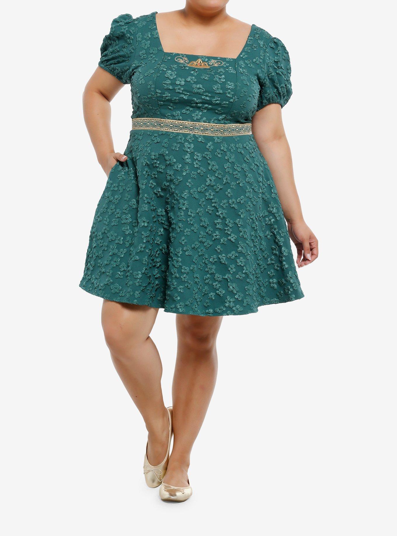 Her Universe Shrek Fiona Floral Dress Plus Size Her Universe Exclusive, , hi-res