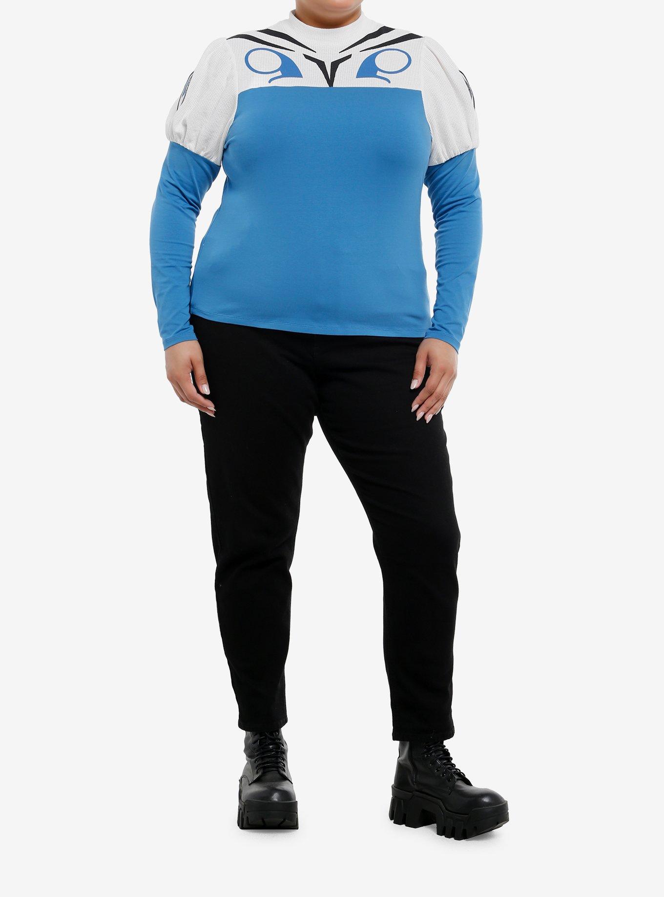 Her Universe Star Wars Bo-Katan Long-Sleeve Top Plus Size Her Universe Exclusive, MULTI, alternate