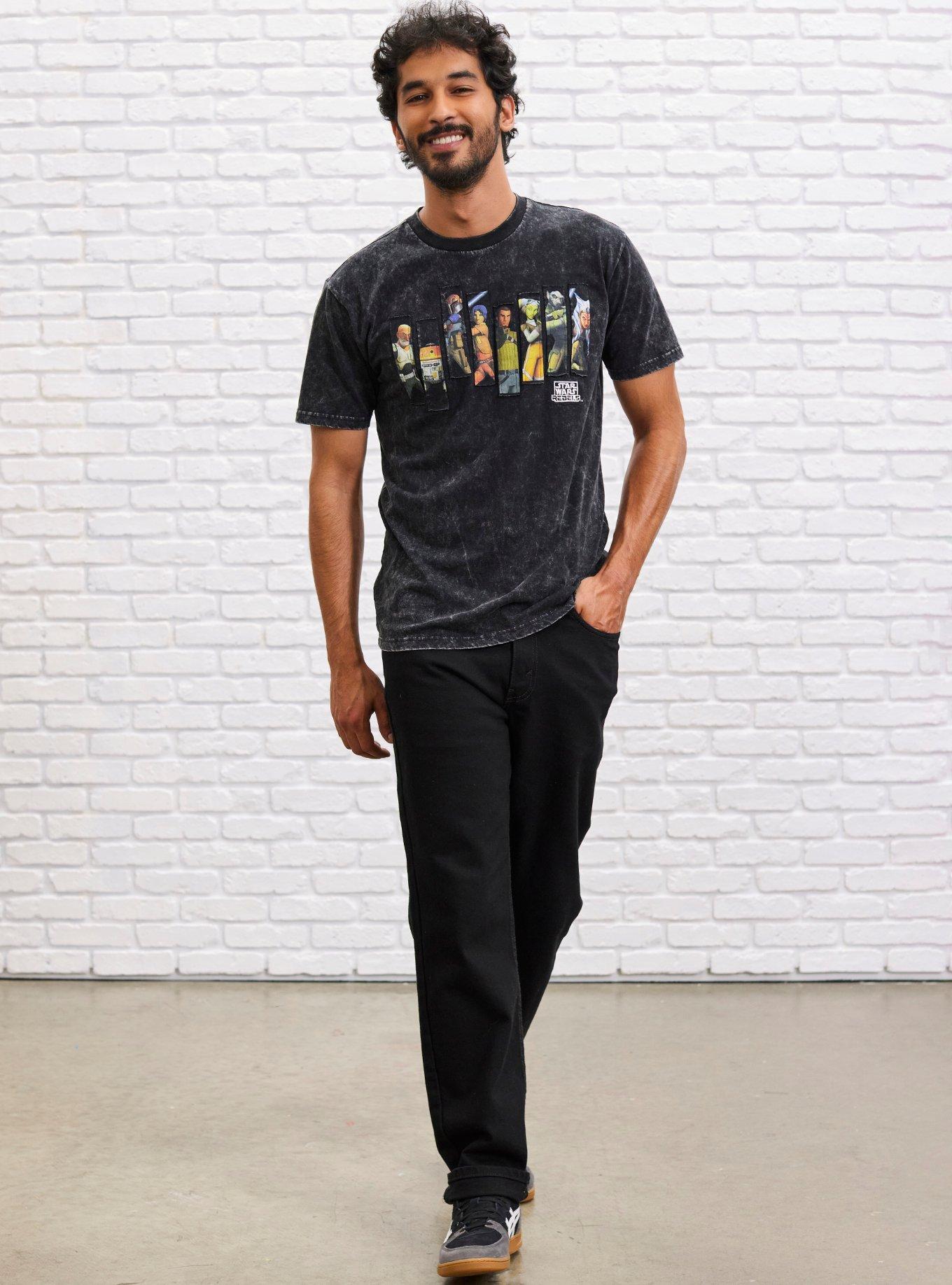 Our Universe Star Wars Rebels Portrait Mineral Wash T-Shirt Our Universe Exclusive, MULTI, alternate