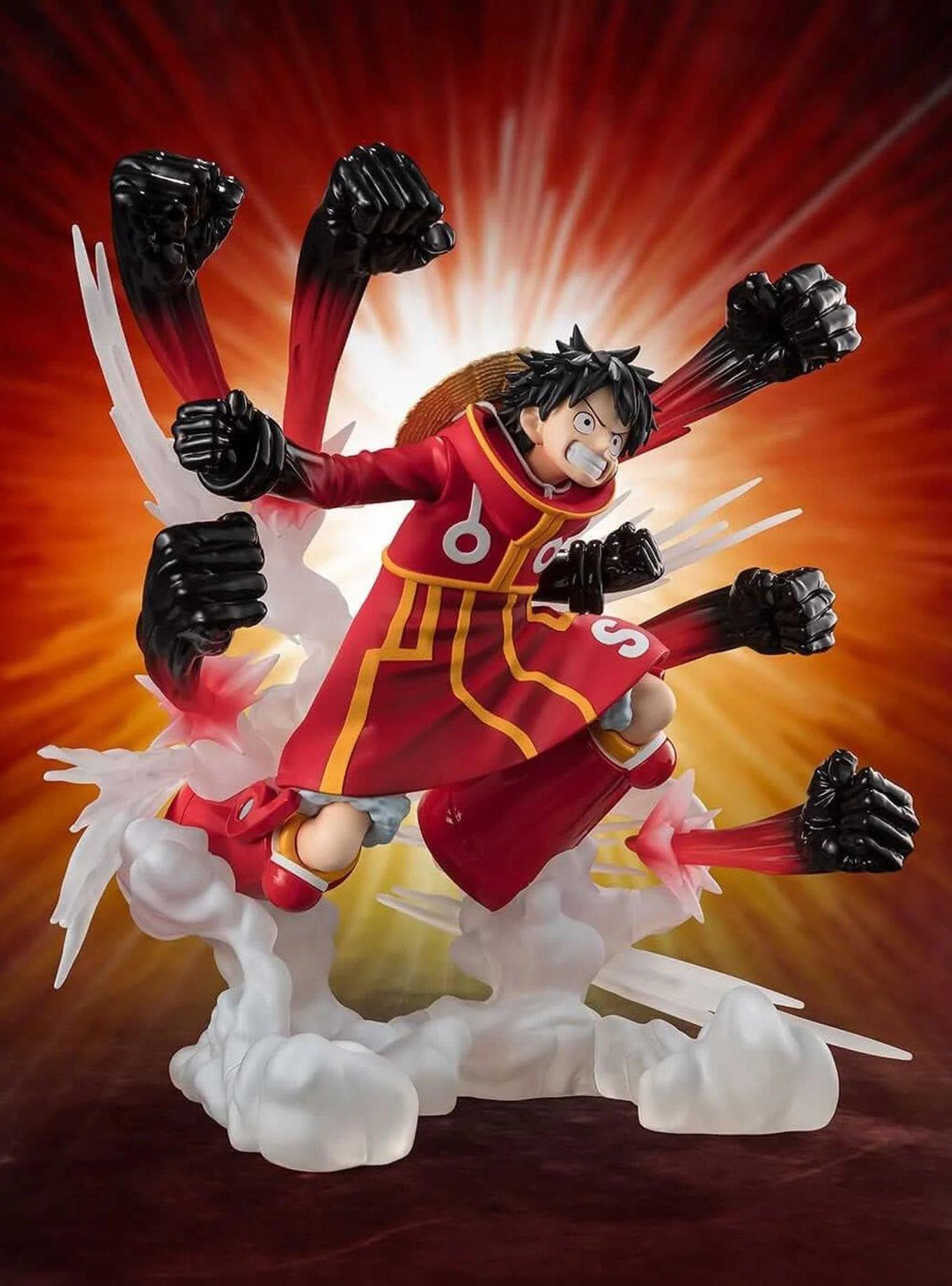 Bandai Spirits One Piece FiguartsZERO Extra Battle Monkey D. Luffy (Gum Gum Hawk Gatling) Figure, , alternate