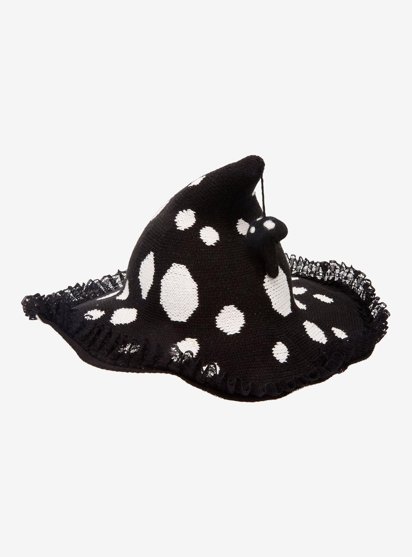 Black Mushroom Witch Hat, , alternate