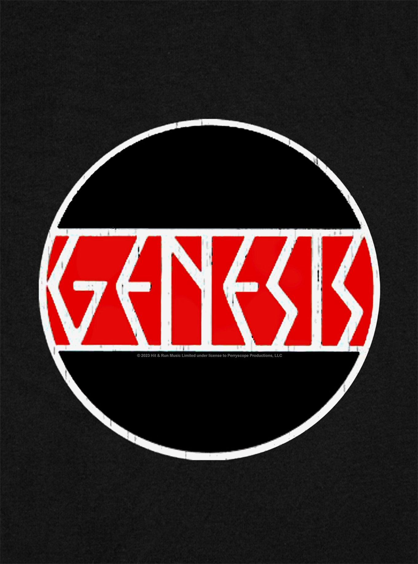 Genesis Circle Logo Cap Sleeve Baby Rib Girls Crop Top, BLACK, alternate