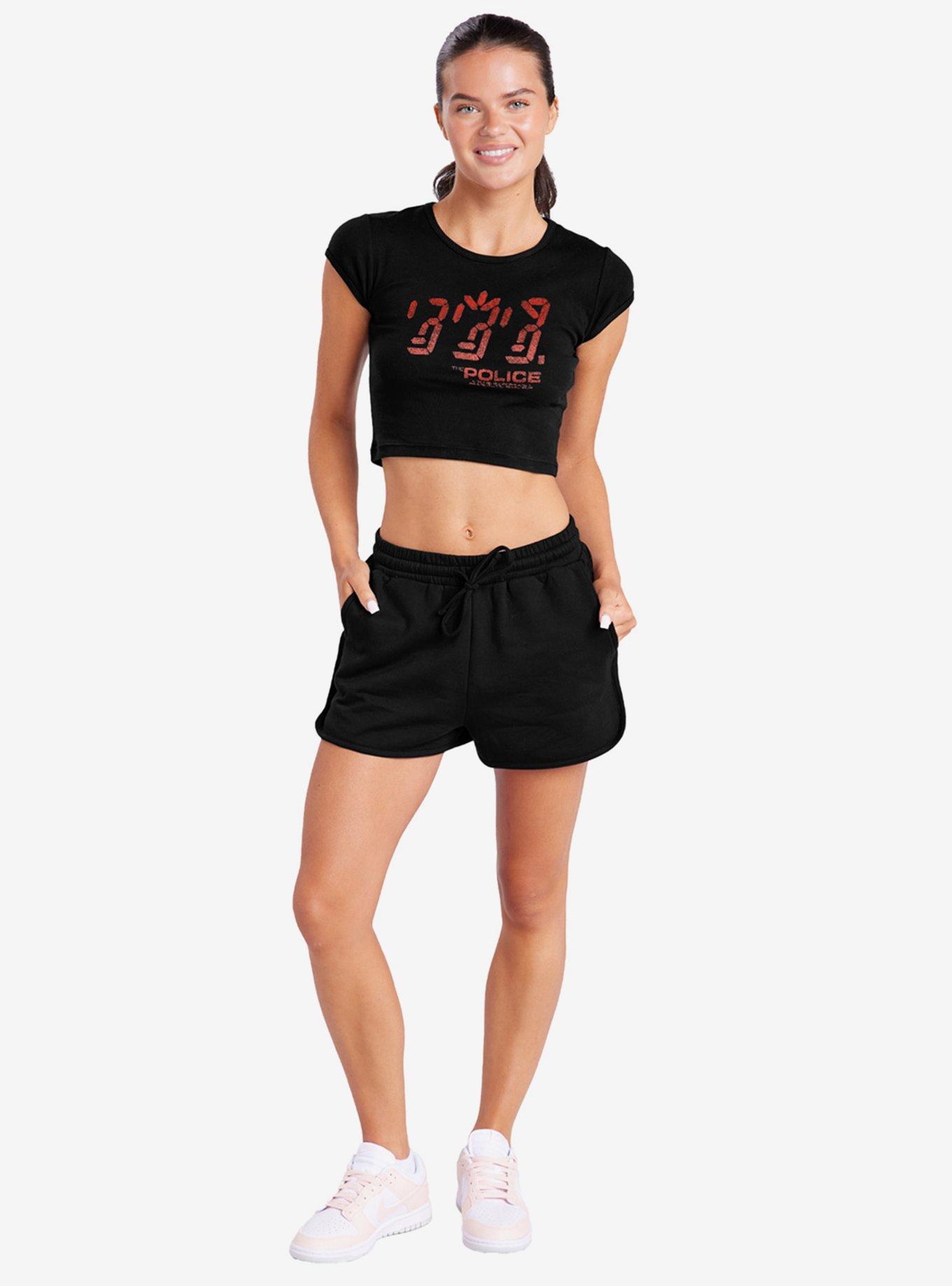 The Police Ghost In The Machine Cap Sleeve Baby Rib Girls Crop Top, , hi-res