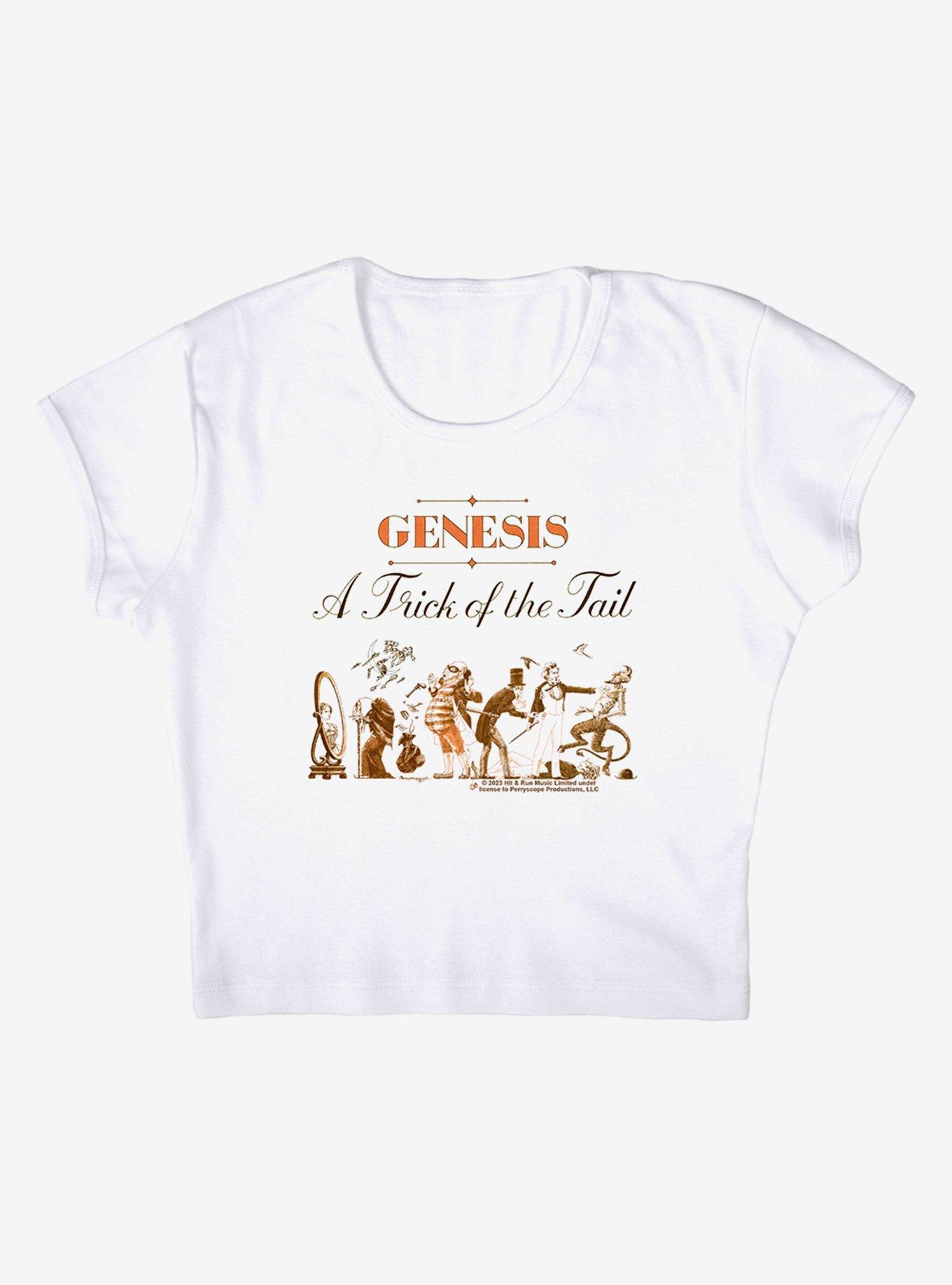Genesis Trick of the Tail Cap Sleeve Baby Rib Girls Crop Top, BRIGHT WHITE, alternate