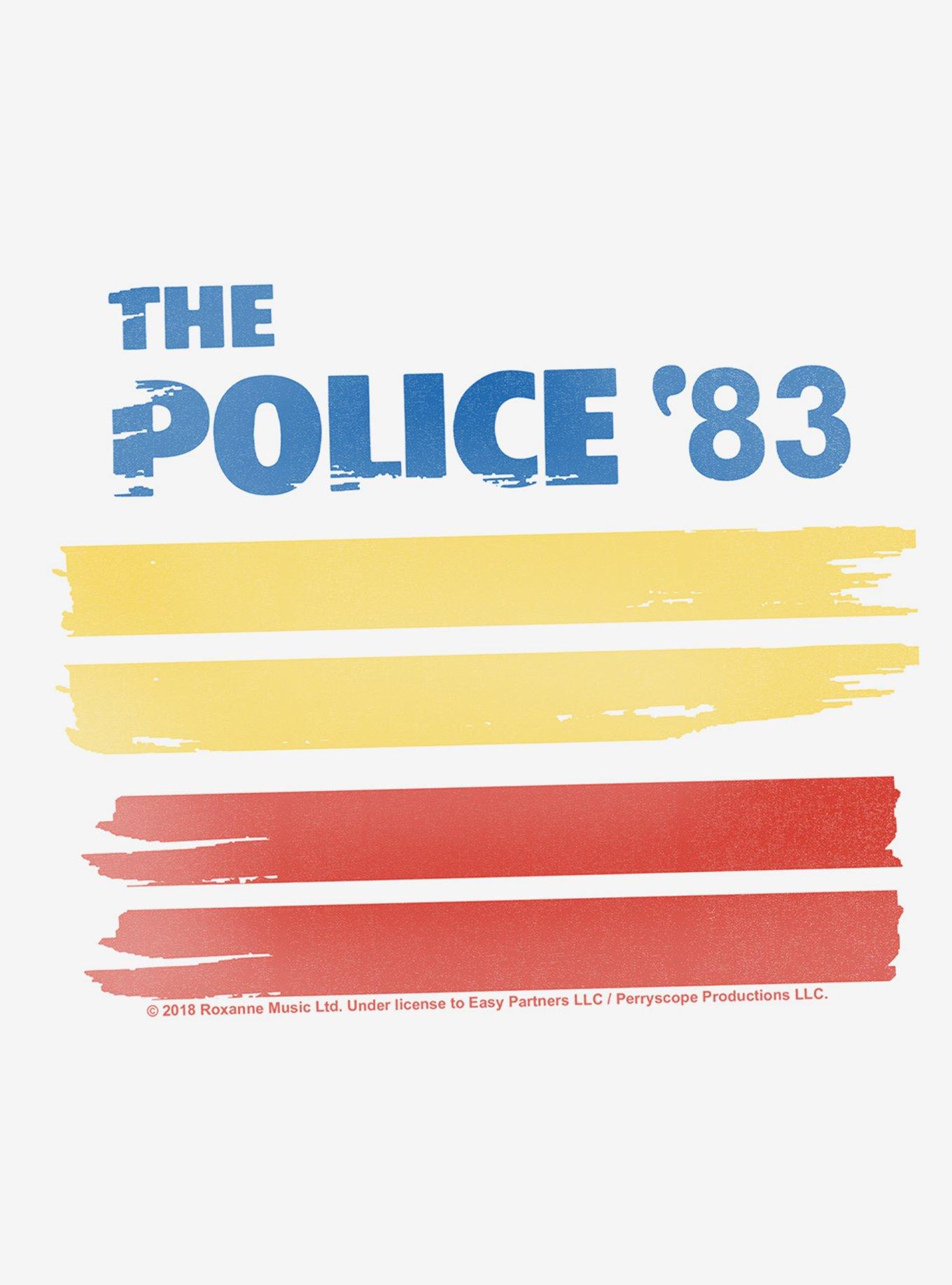 The Police 83 Cap Sleeve Baby Rib Girls Crop Top, BRIGHT WHITE, alternate