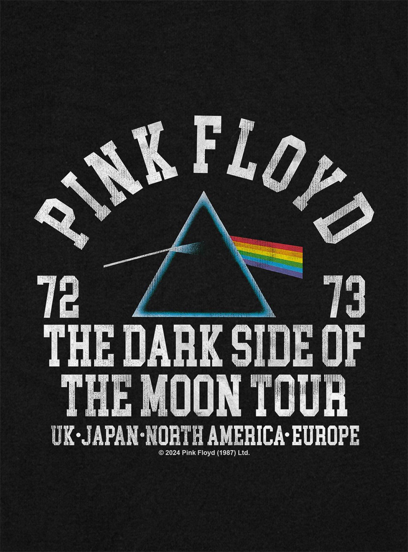 Pink Floyd 72 Cap Sleeve Baby Rib Girls Crop Top, BLACK, alternate