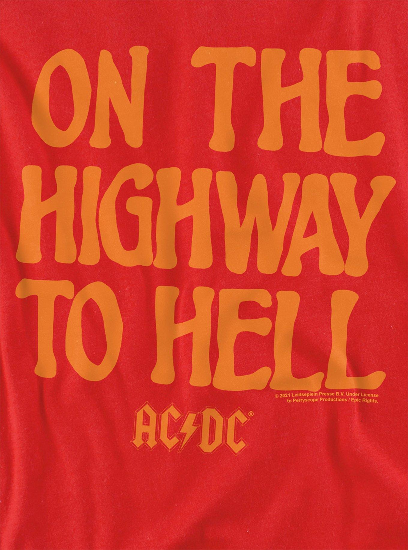 AC/DC The We Salute You Girls Crop Top T-Shirt, RED, alternate
