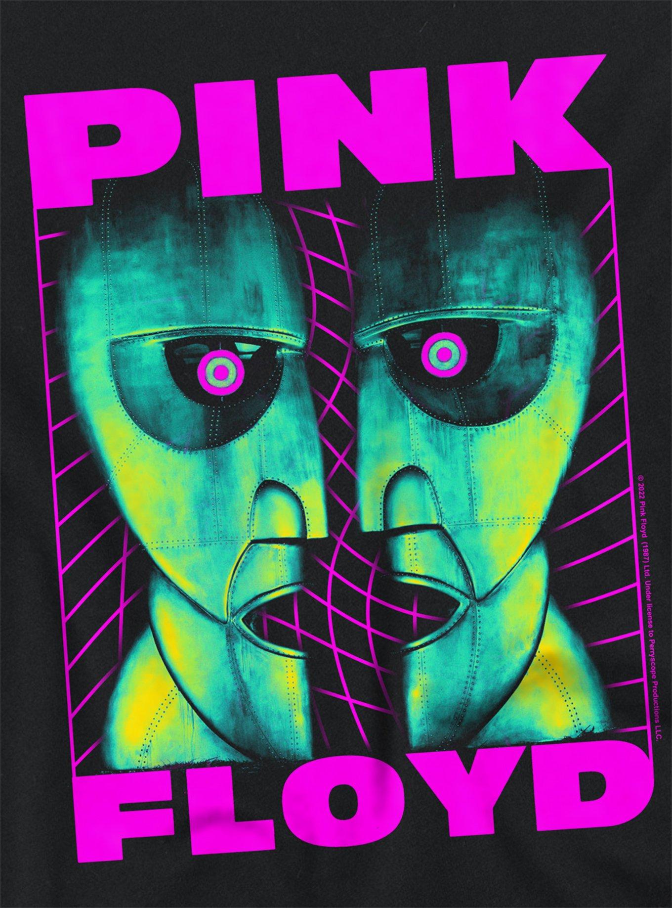 Pink Floyd Neon Division Bell Girls Crop Top T-Shirt, BLACK, alternate