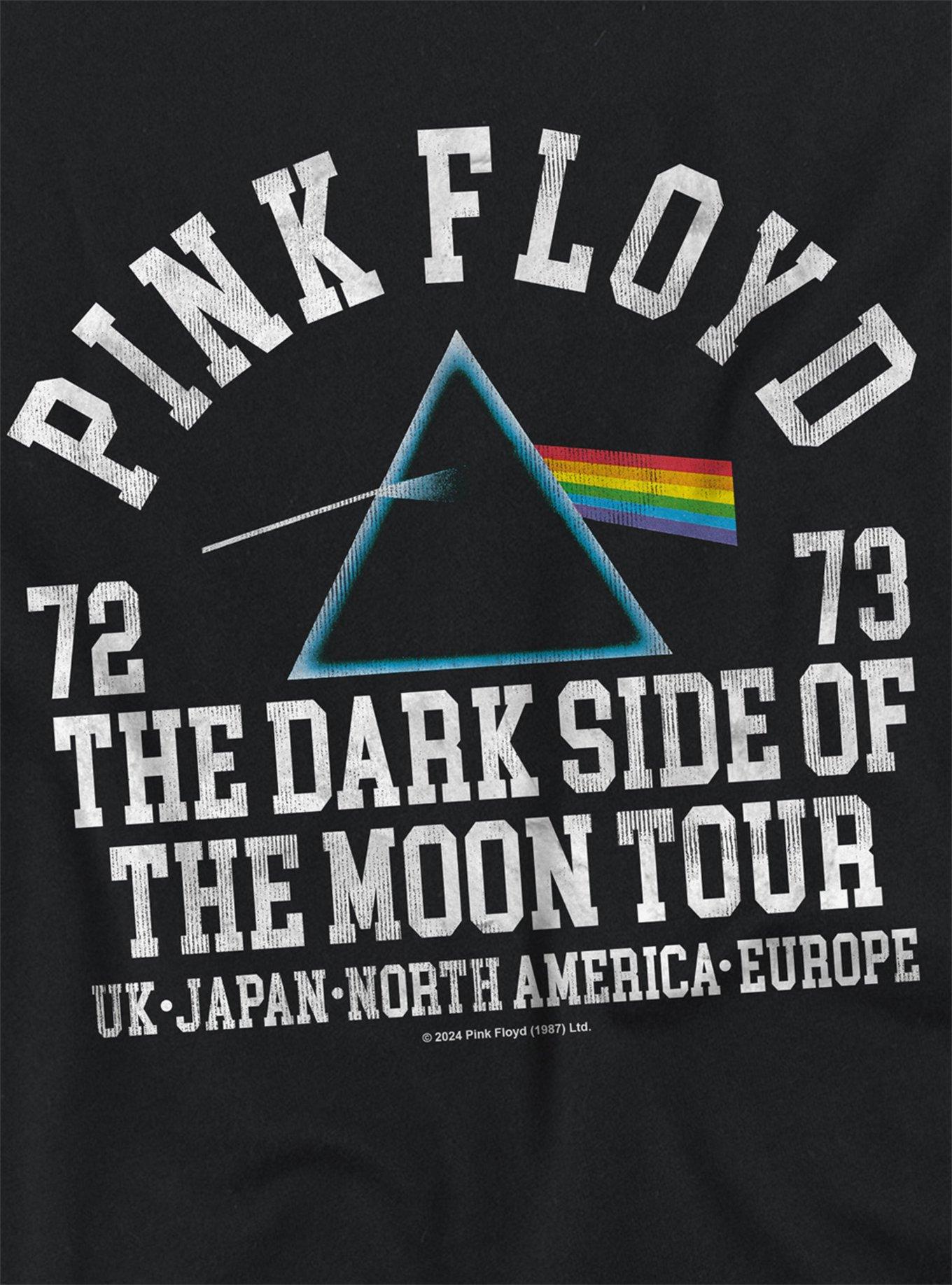 Pink Floyd 72 Girls Crop Top T-Shirt, BLACK, alternate