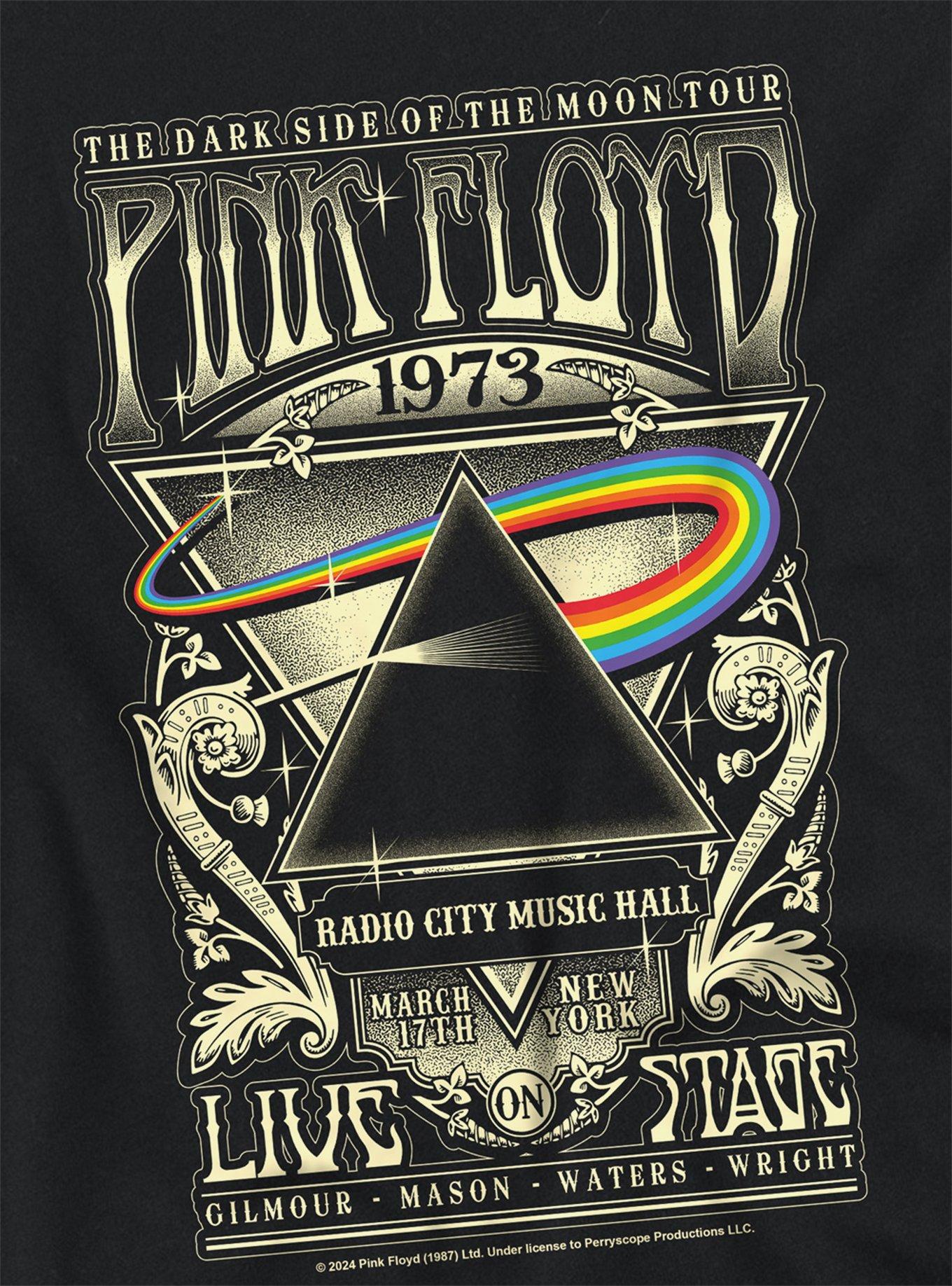 Pink Floyd Carnegie Girls Crop Top T-Shirt, BLACK, alternate