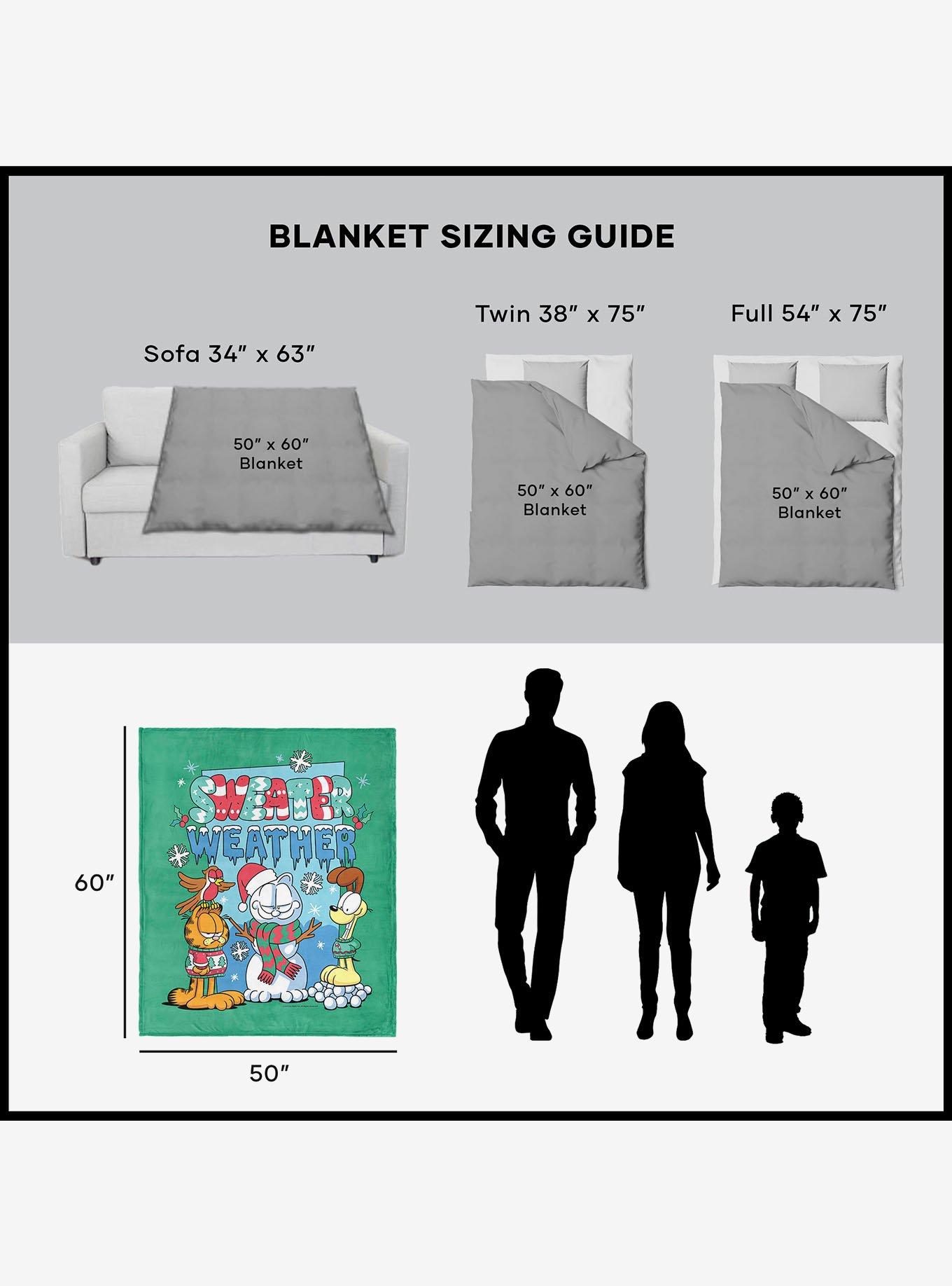Garfield Sweater Weather 50x60" Silk Touch Throw Blanket, , alternate