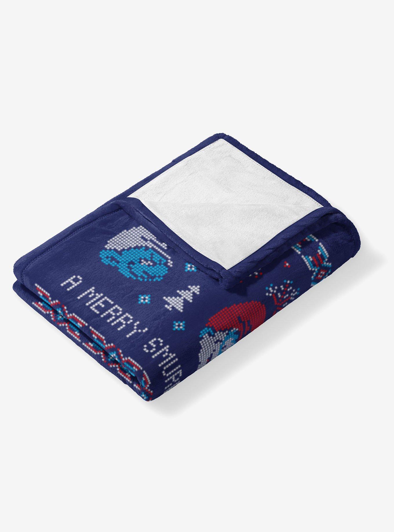 The Smurfs Merry Smurfy 50x60" Silk Touch Throw Blanket, , alternate