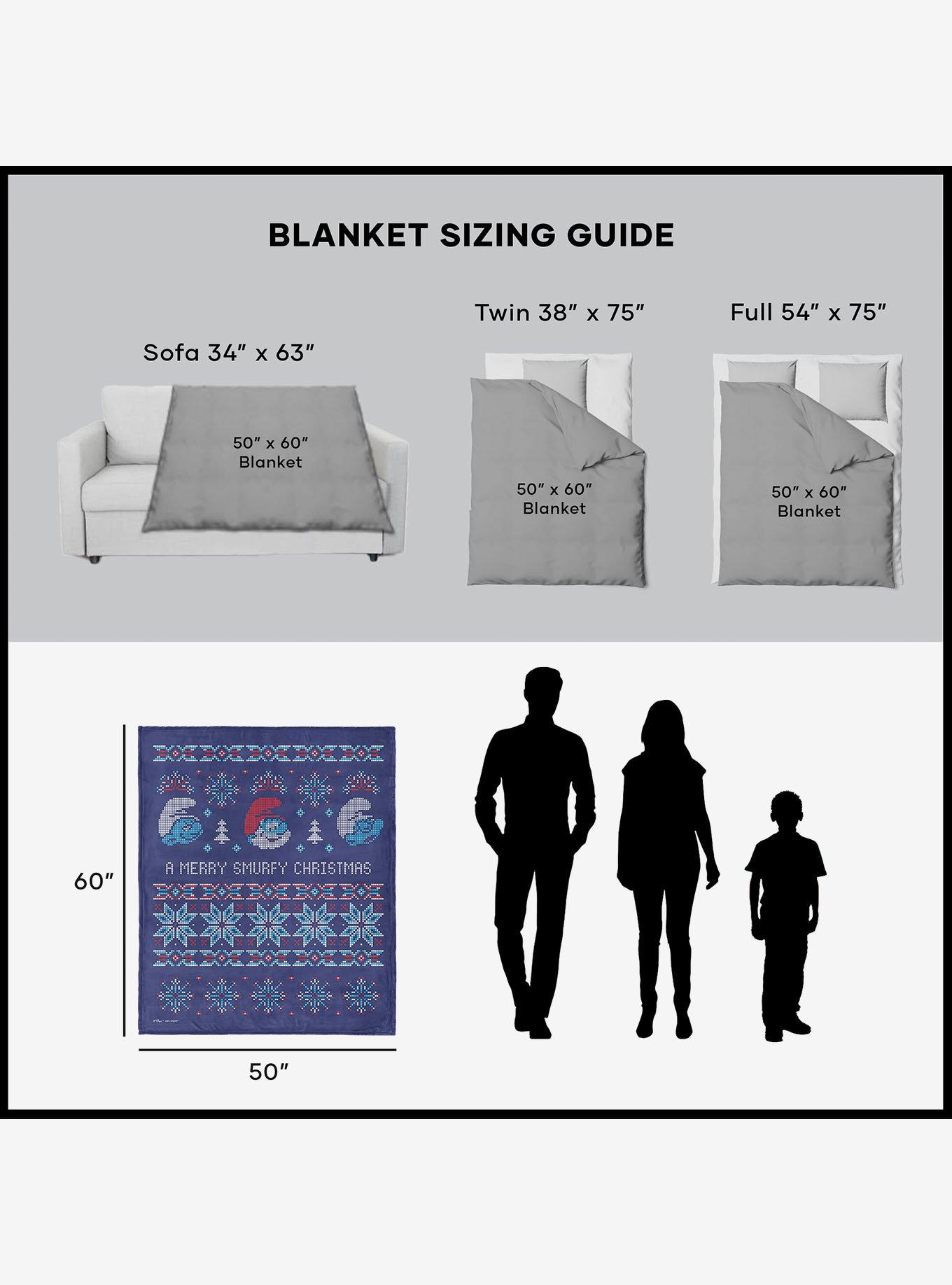 The Smurfs Merry Smurfy 50x60" Silk Touch Throw Blanket, , alternate