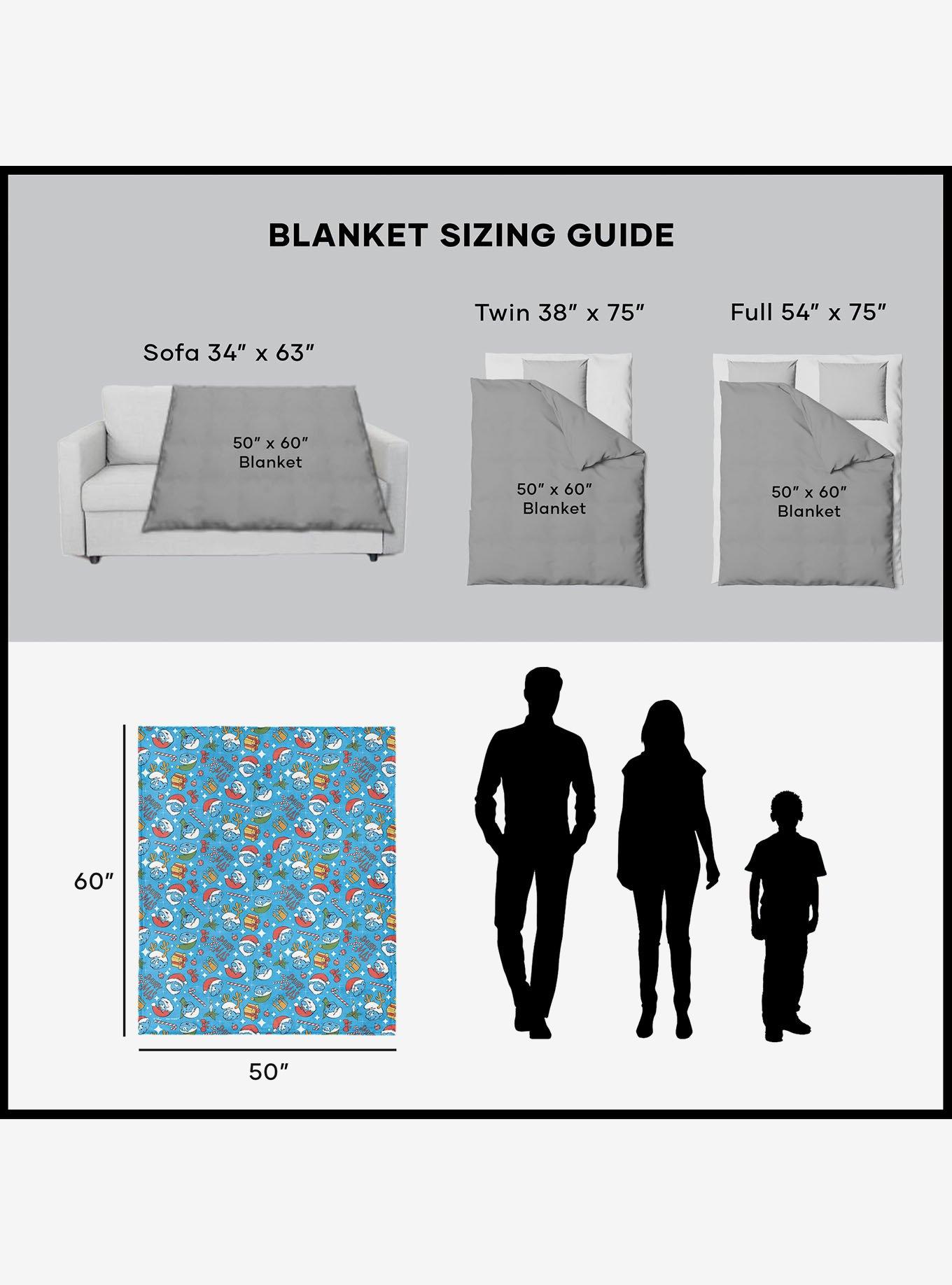 The Smurfs Smurfy Christmas 50x60" Silk Touch Throw Blanket, , alternate