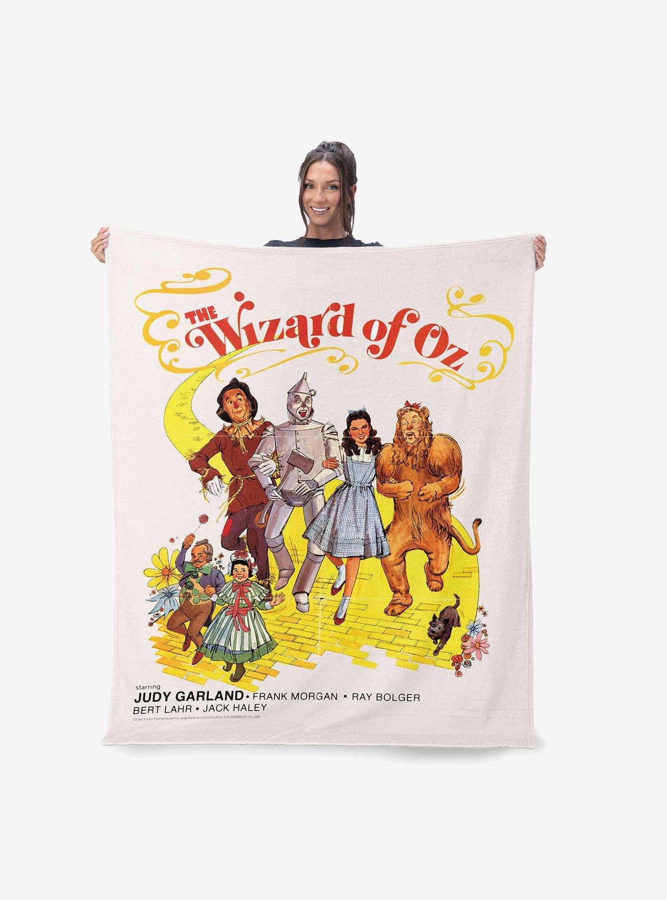 The Wizard of Oz Cast Poster Silk Touch Throw Blanket, , hi-res