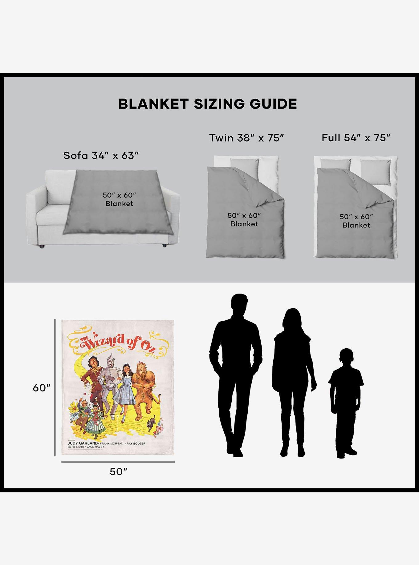 The Wizard of Oz Cast Poster Silk Touch Throw Blanket, , alternate