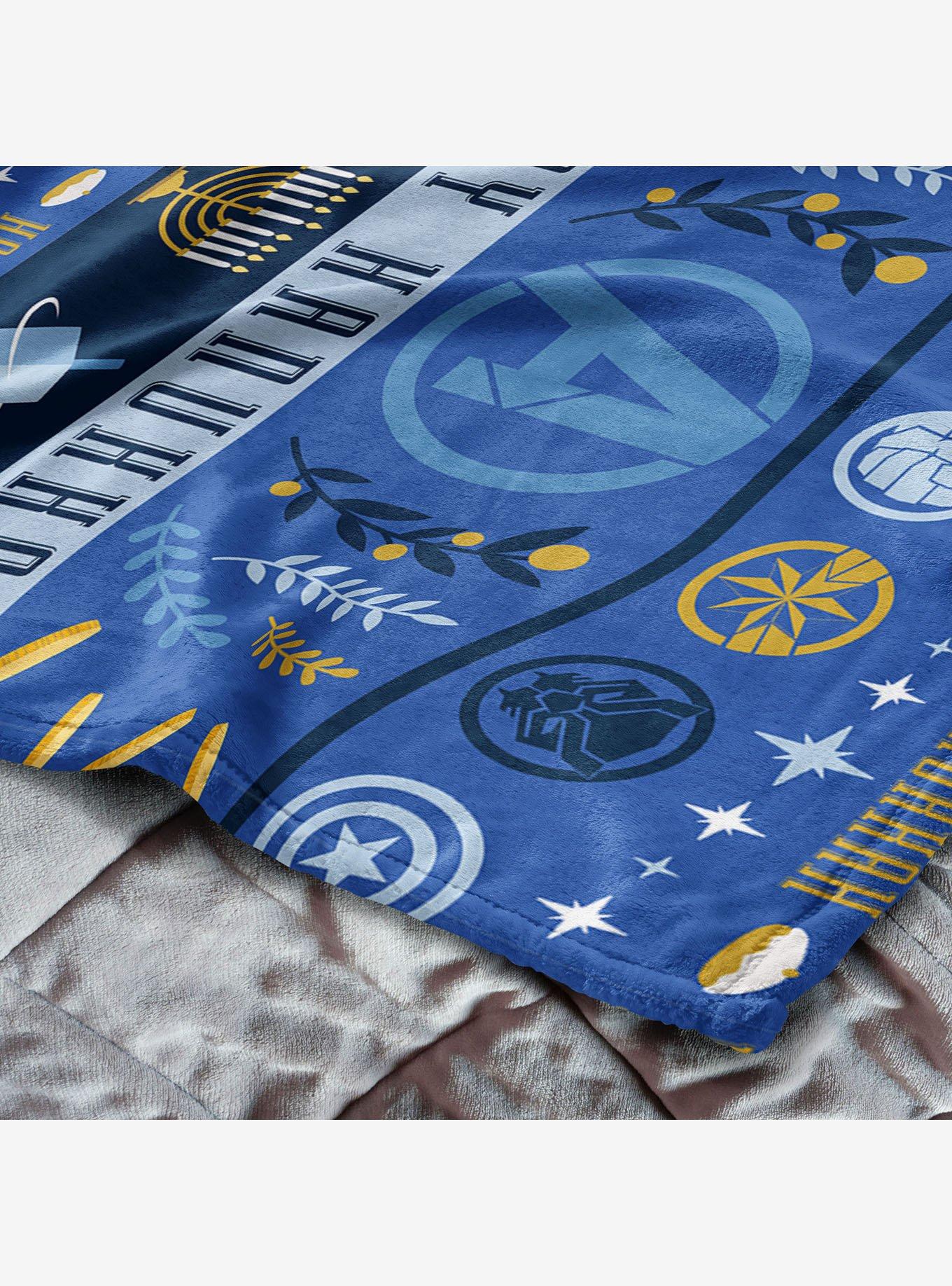 Marvel Avengers Hanukkah 50x60" Silk Touch Throw Blanket, , alternate