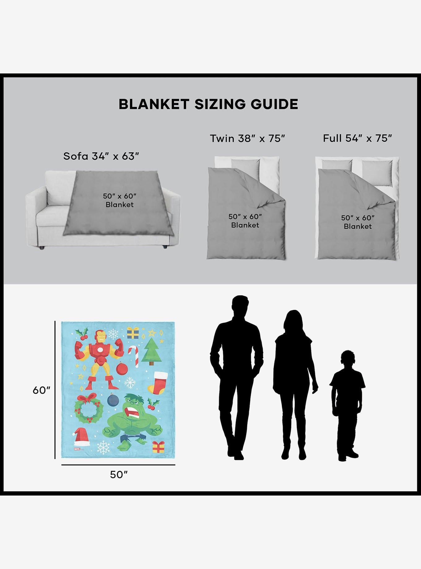Marvel Avengers Festive Heroes 50x60" Silk Touch Throw Blanket, , alternate
