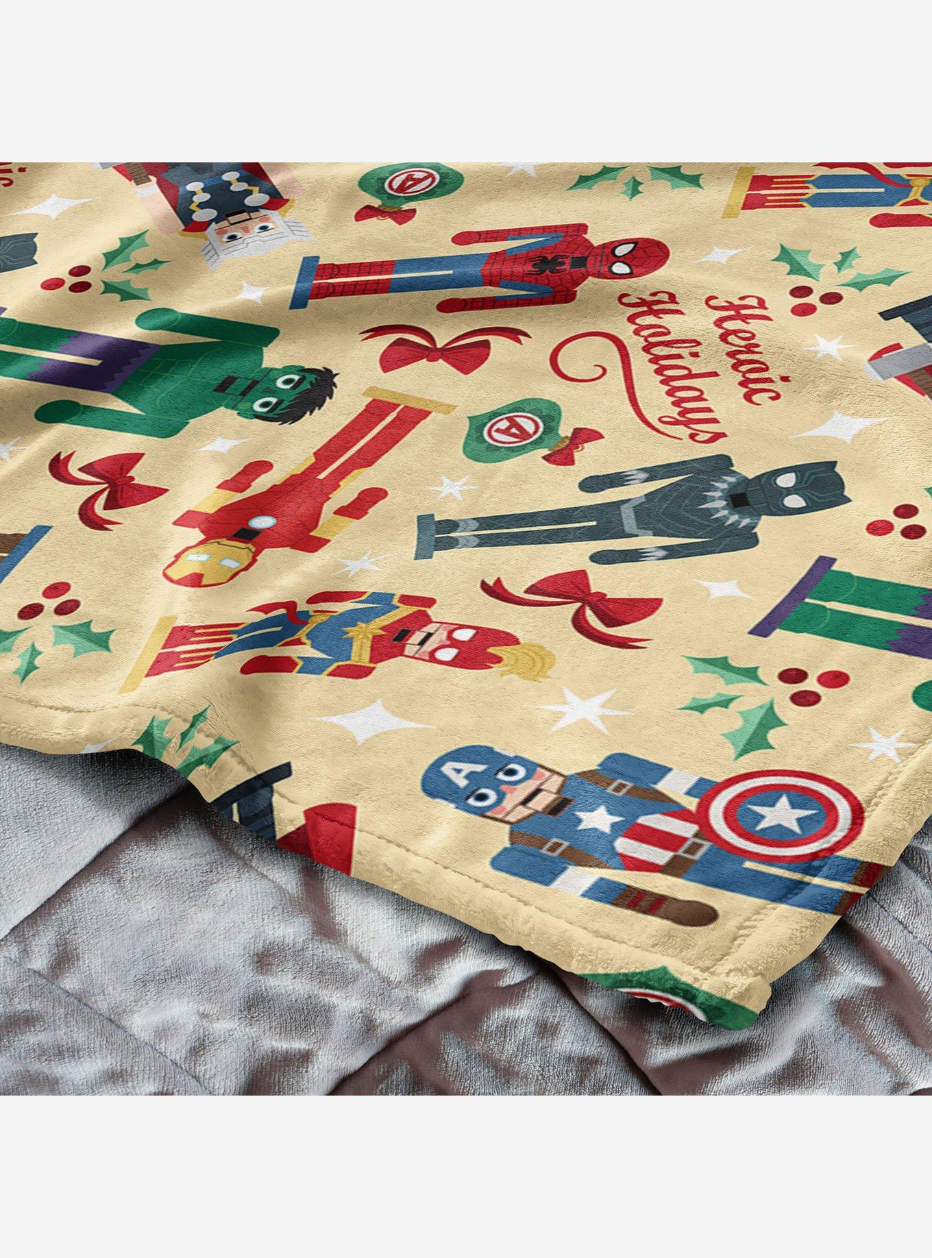 Marvel Avengers Heroic Holiday 50x60" Silk Touch Throw Blanket, , alternate