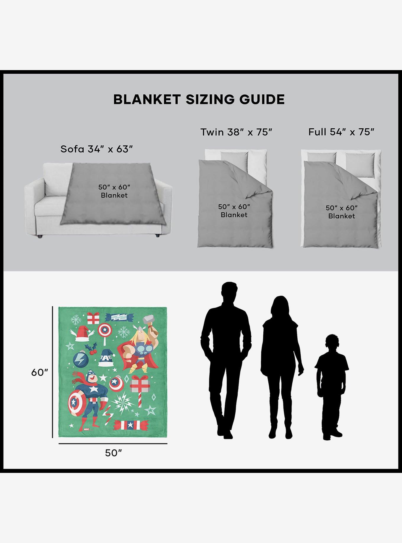 Marvel Avengers Powerful Christmas 50x60" Silk Touch Throw Blanket, , alternate