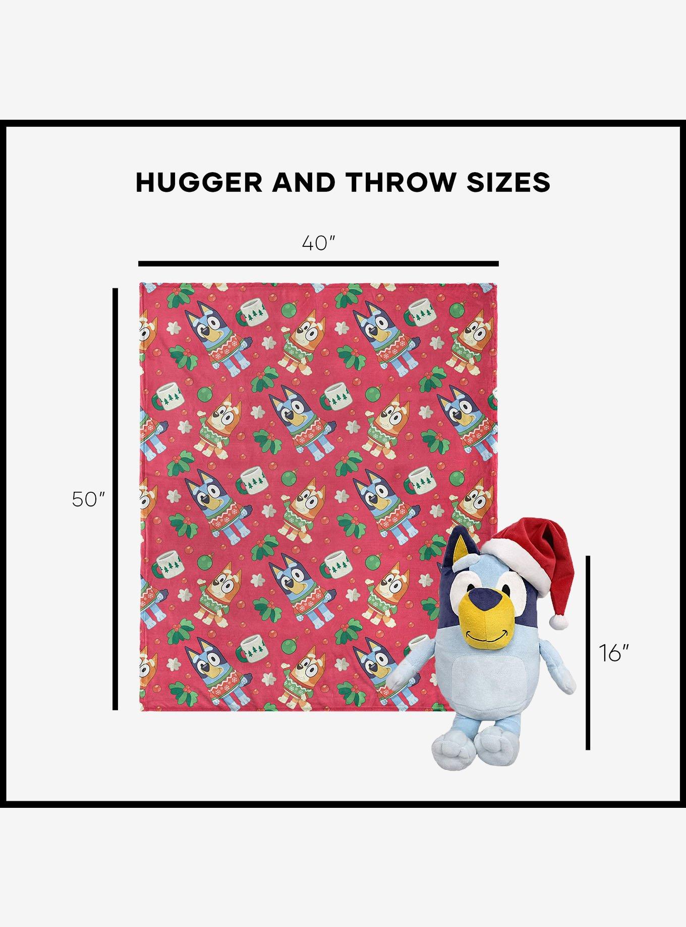 Bluey Festive Sweaters Hugger Pillow & Throw Blanket Set, , alternate