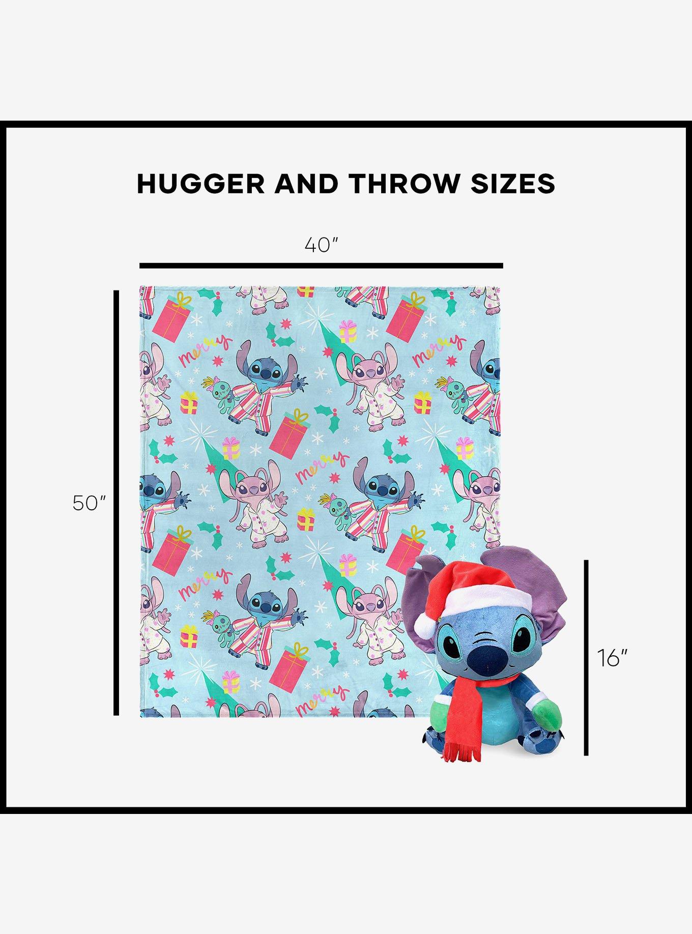 Disney Lilo & Stitch Holiday Jammies Hugger Pillow & Throw Blanket Set, , alternate - view 5